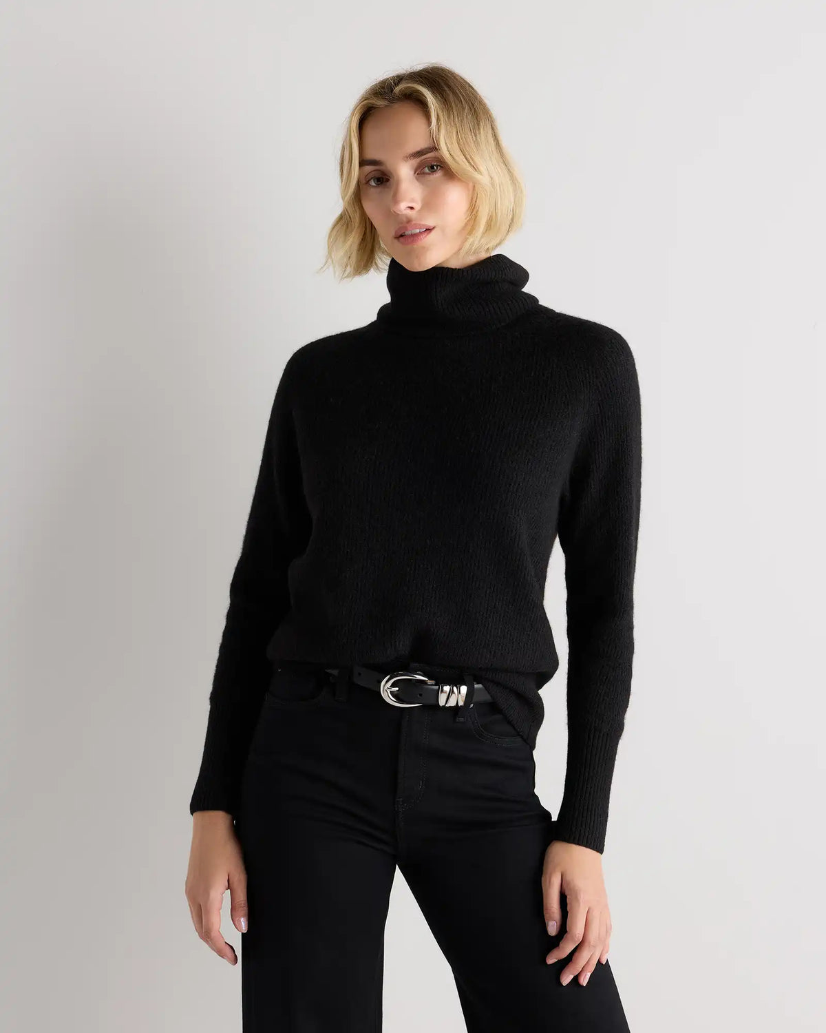 Lightweight Baby Alpaca Turtleneck