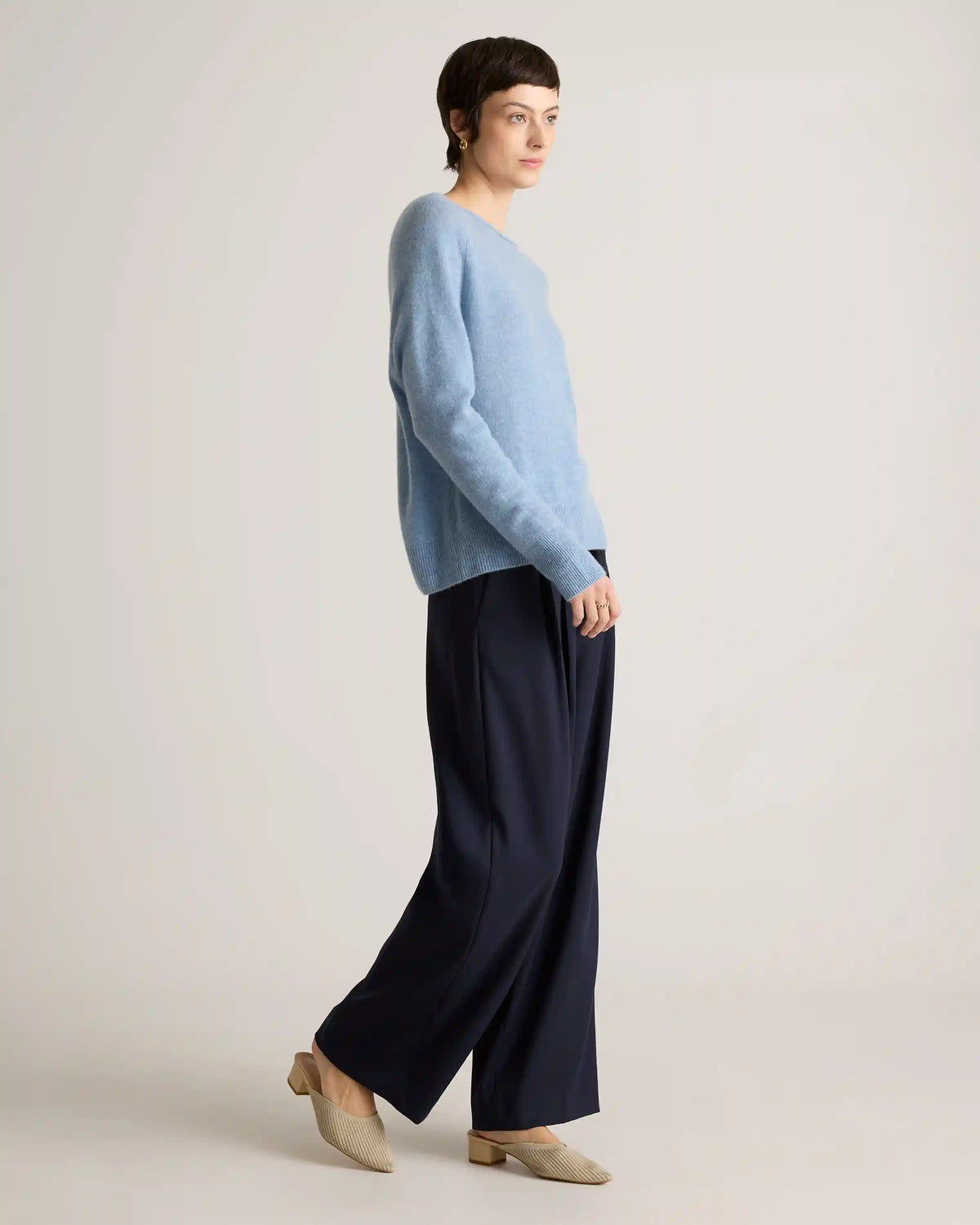 Mongolian Cashmere Boatneck Sweater