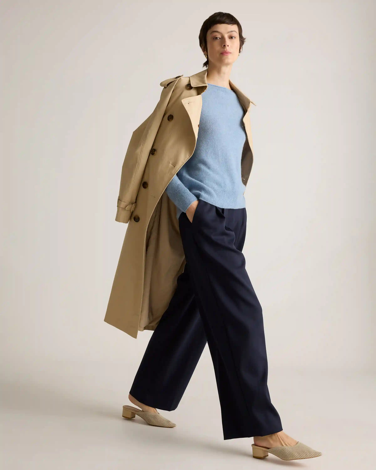 Mongolian Cashmere Boatneck Sweater