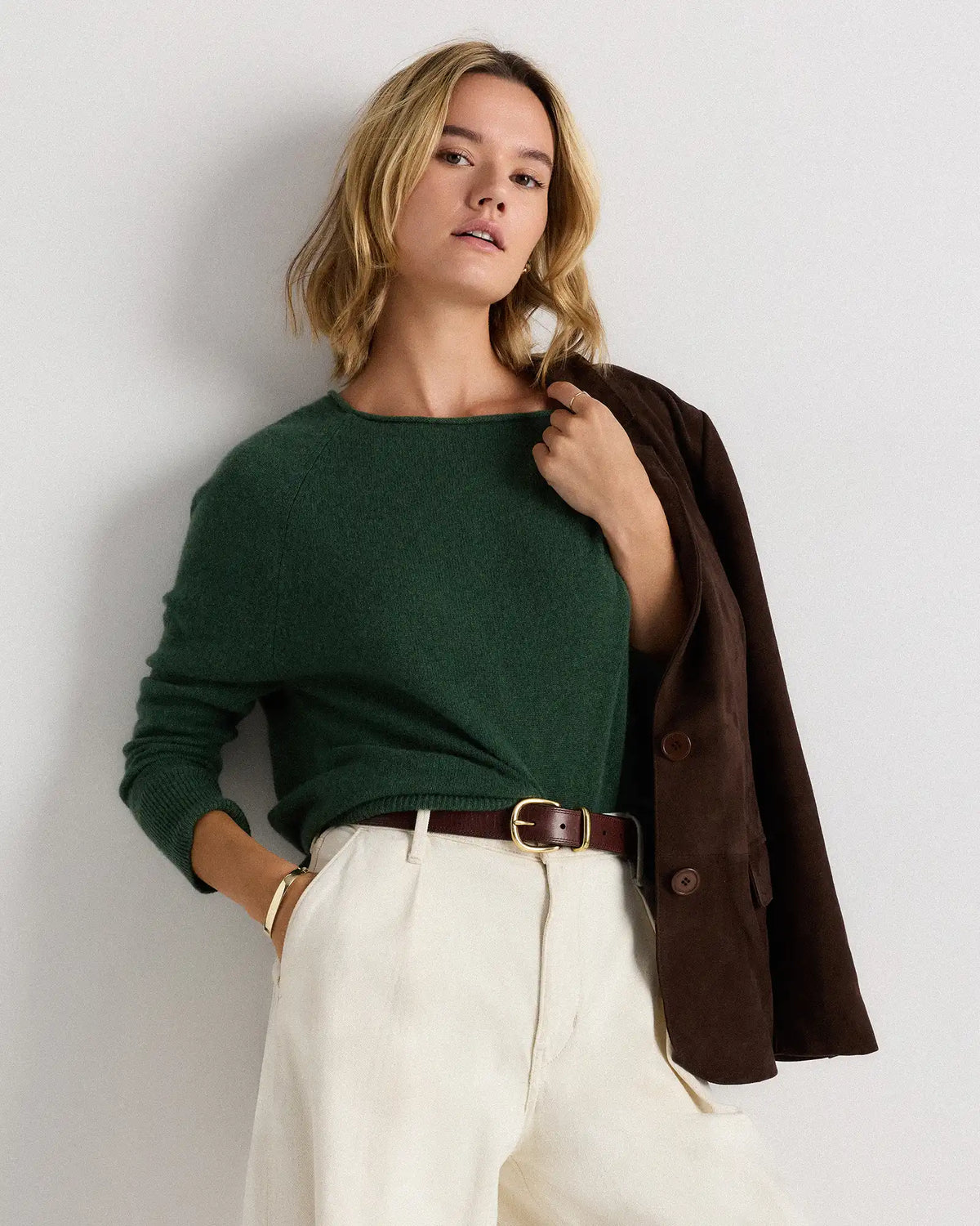 Mongolian Cashmere Boatneck Sweater