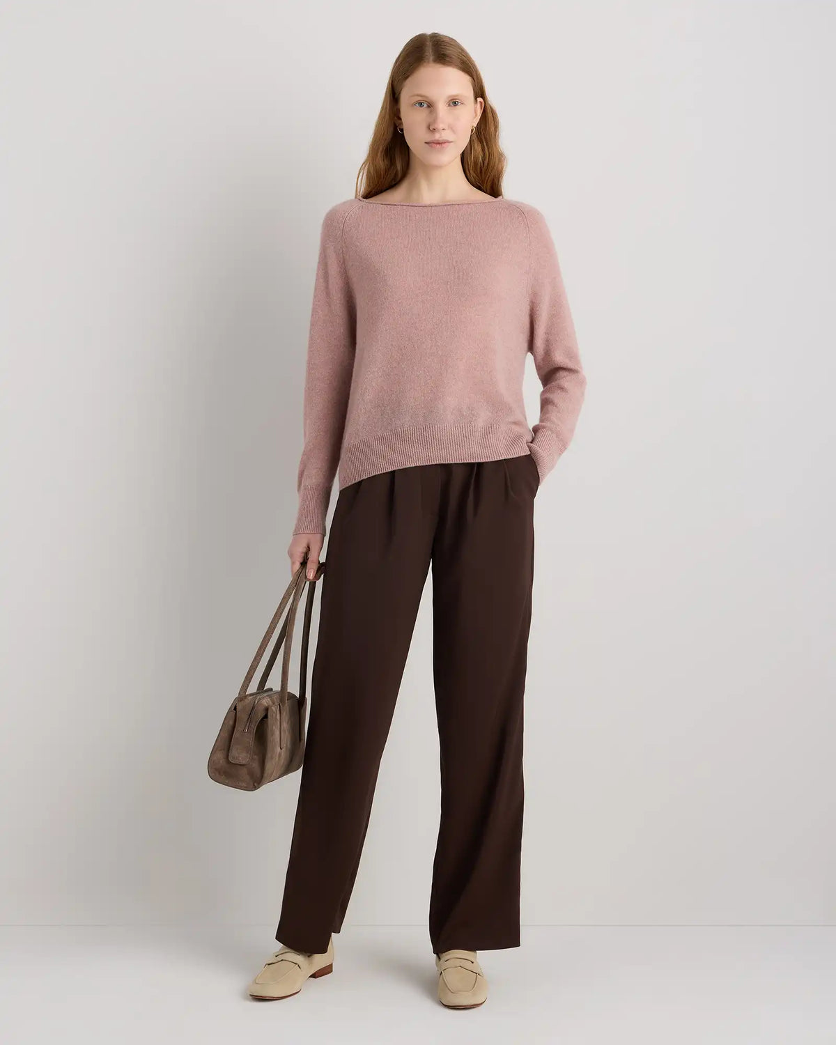 Mongolian Cashmere Boatneck Sweater