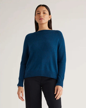 Mongolian Spring Cashmere Boatneck Sweater