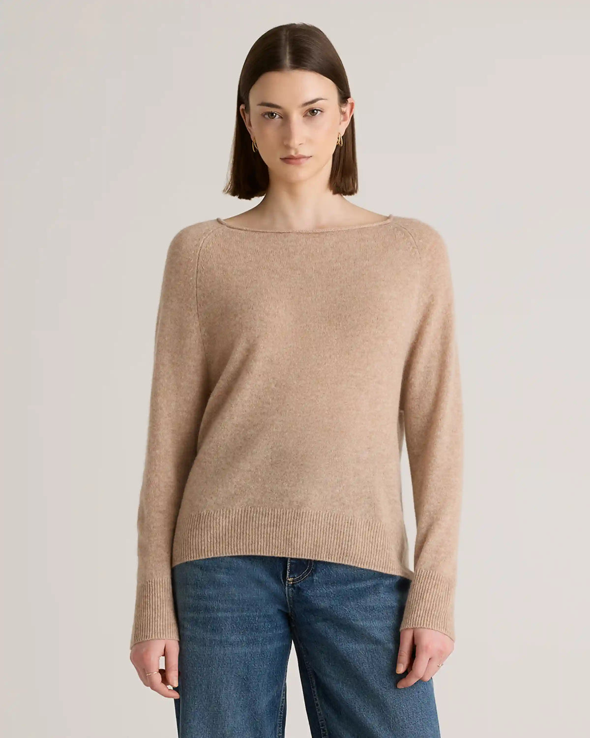 Mongolian Spring Cashmere Boatneck Sweater