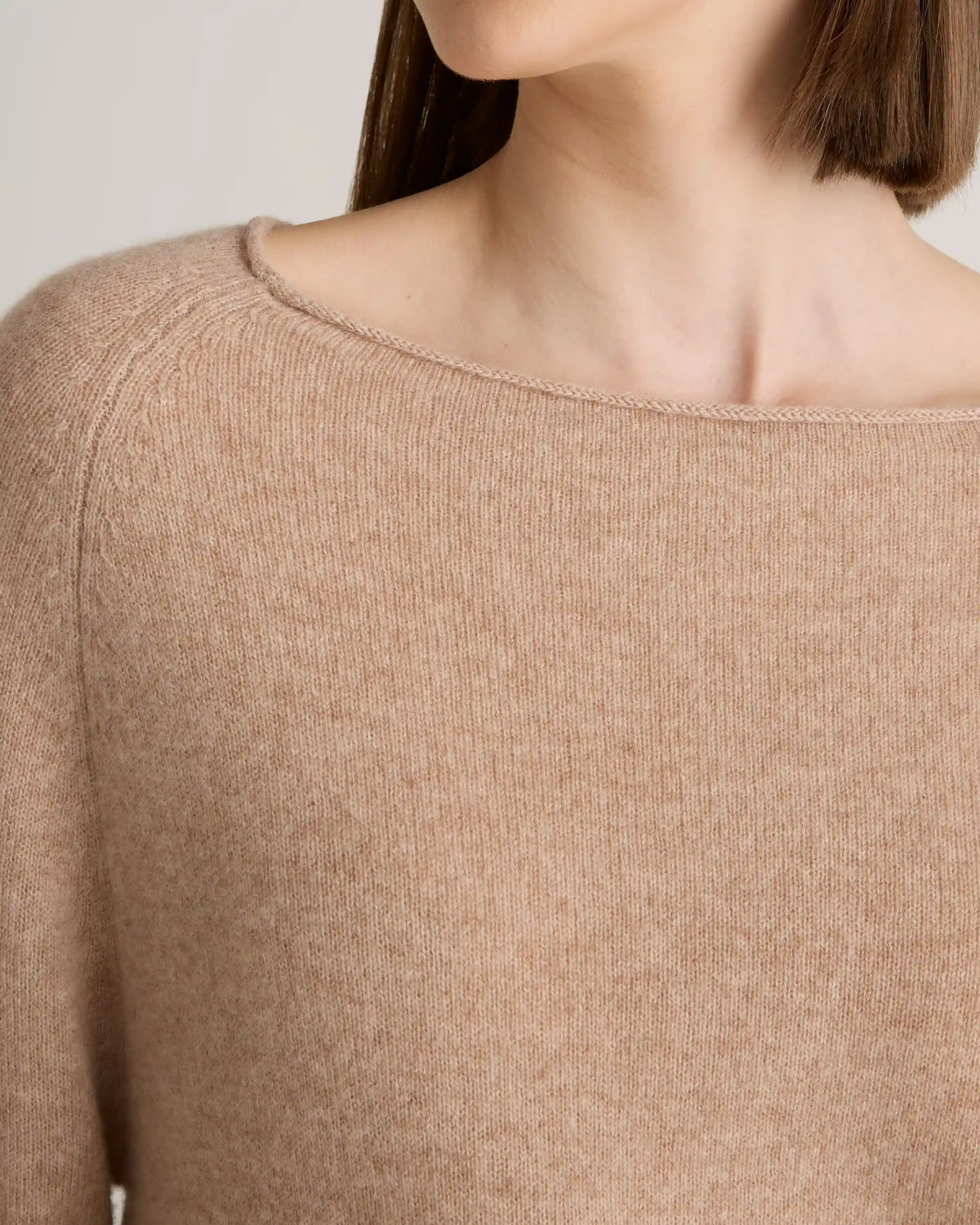 Mongolian Cashmere Boatneck Sweater