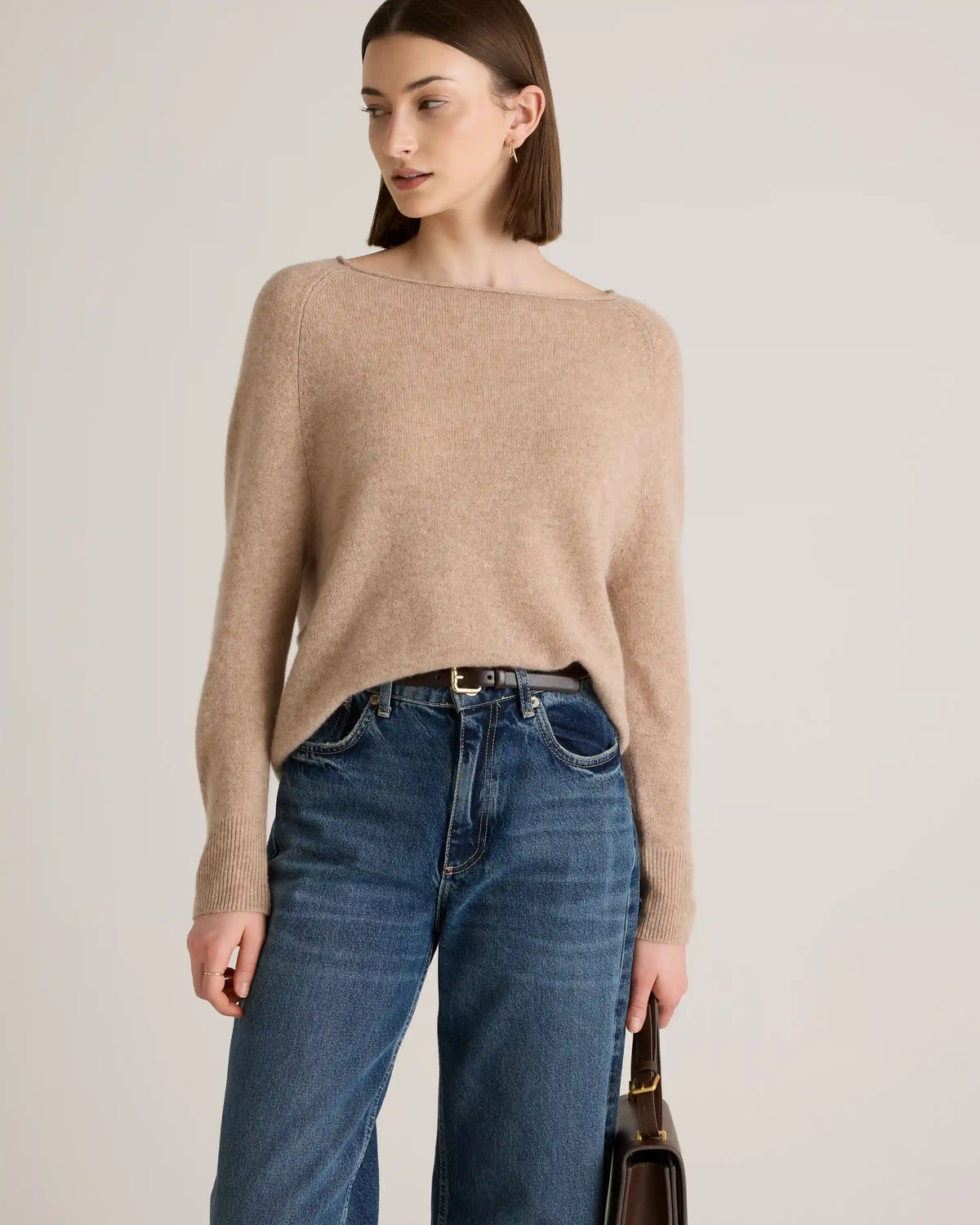 Mongolian Spring Cashmere Boatneck Sweater