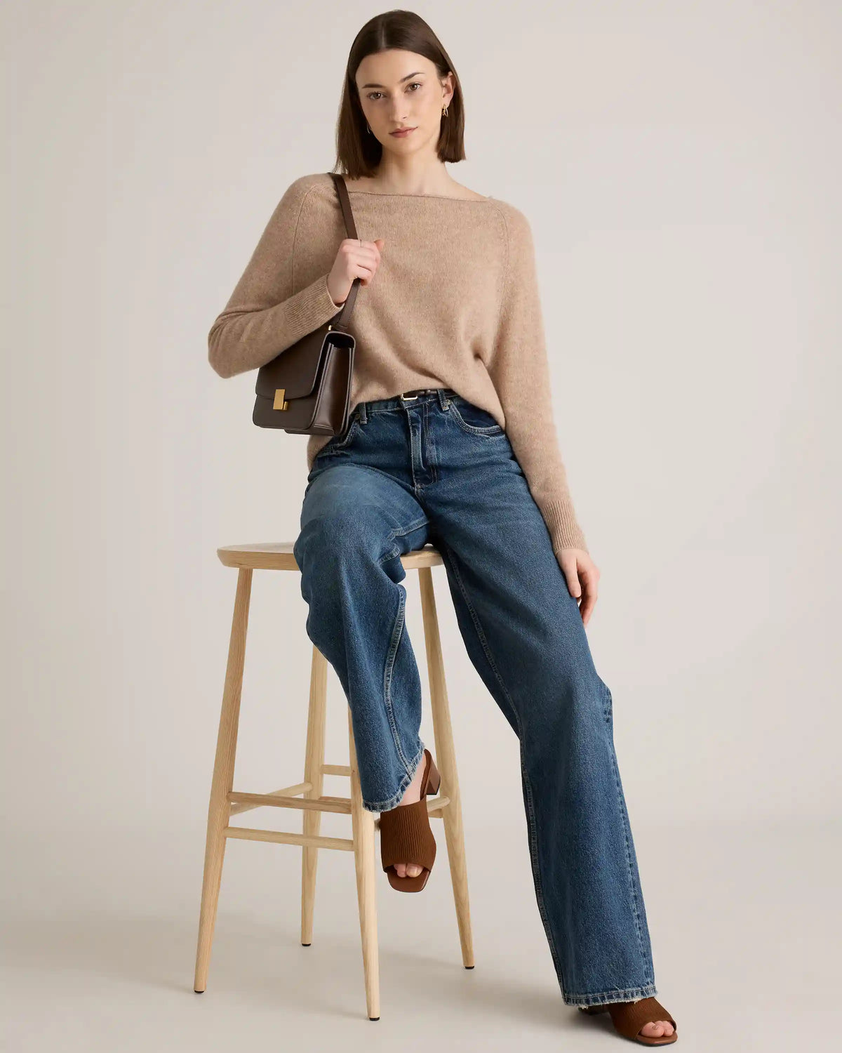 Mongolian Spring Cashmere Boatneck Sweater