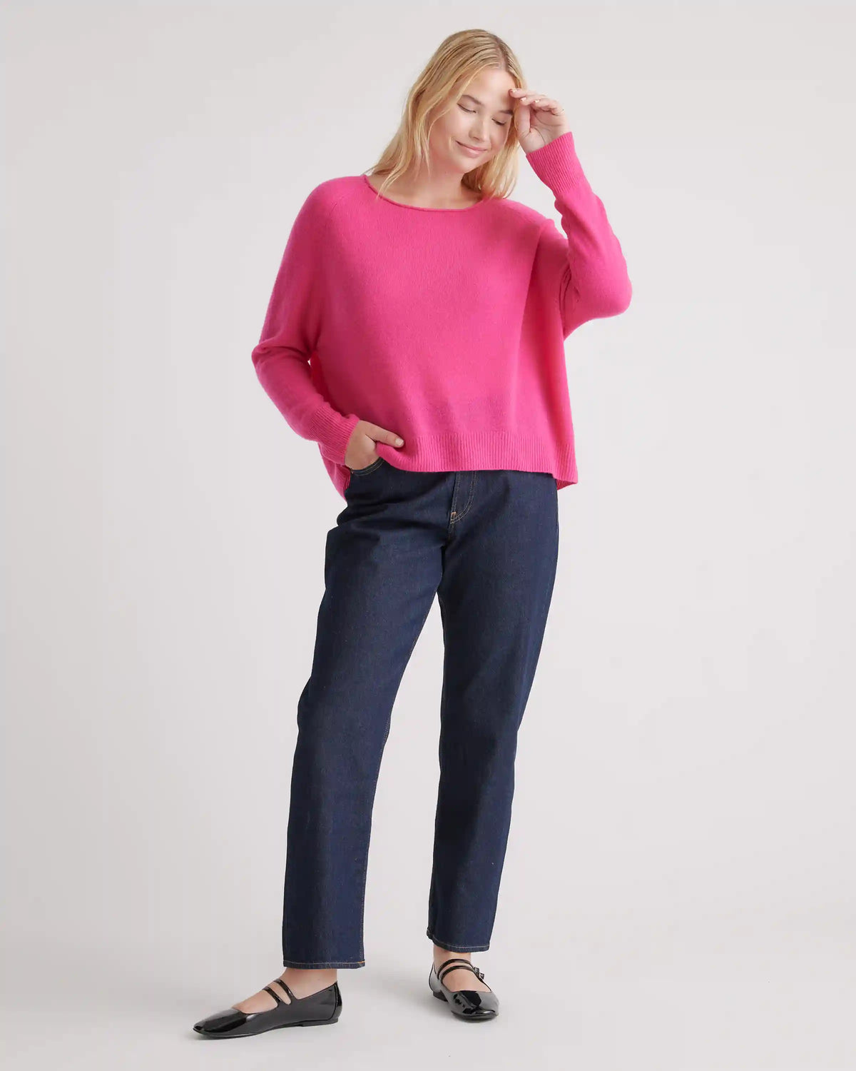Mongolian Cashmere Boatneck Sweater