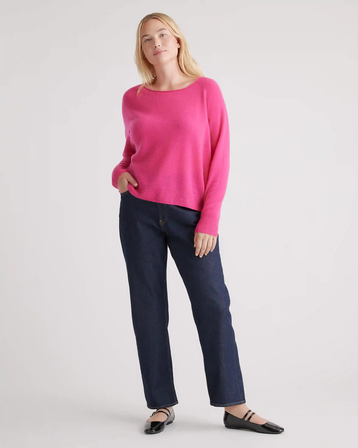 Mongolian Cashmere Boatneck Sweater