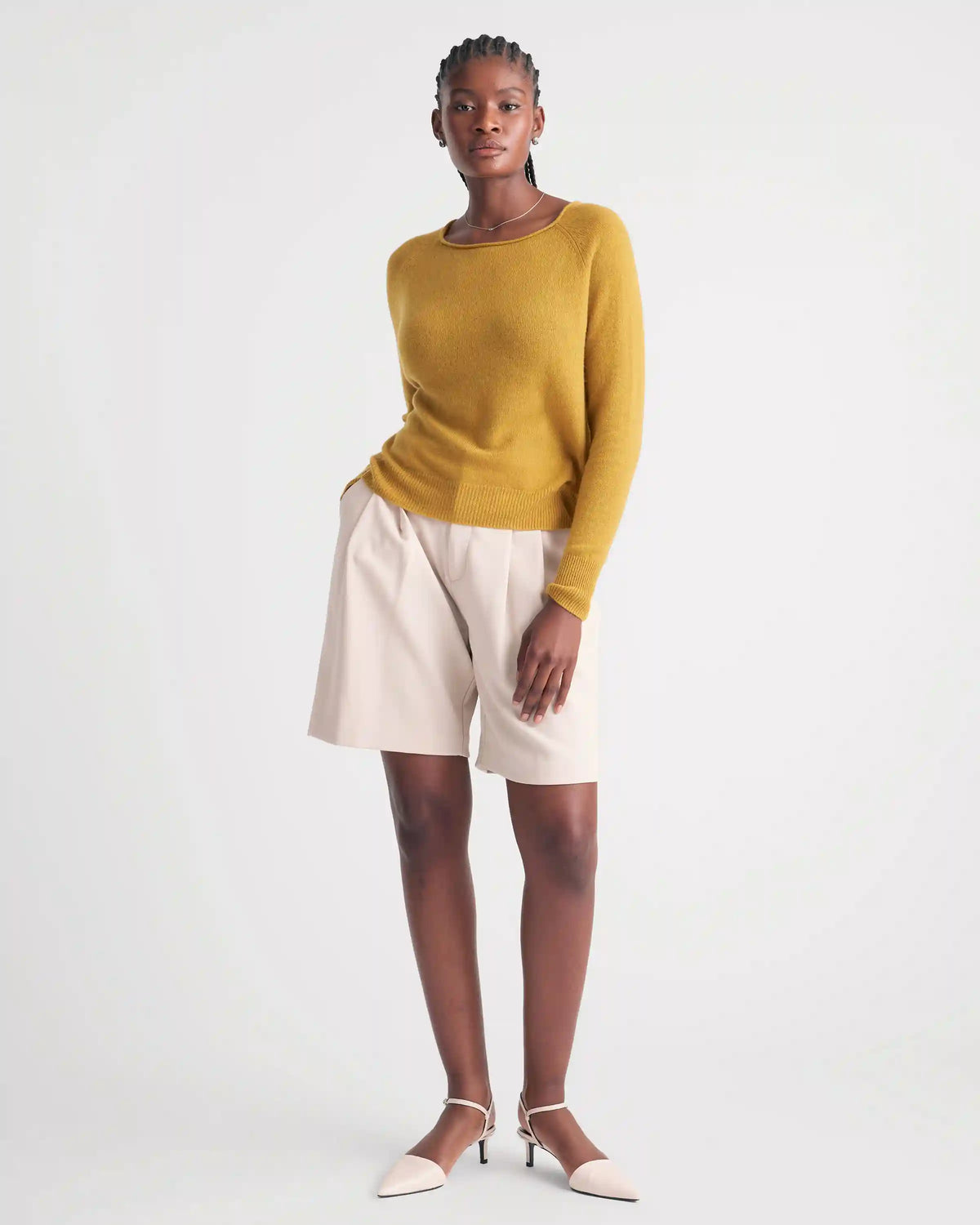 Mongolian Spring Cashmere Boatneck Sweater