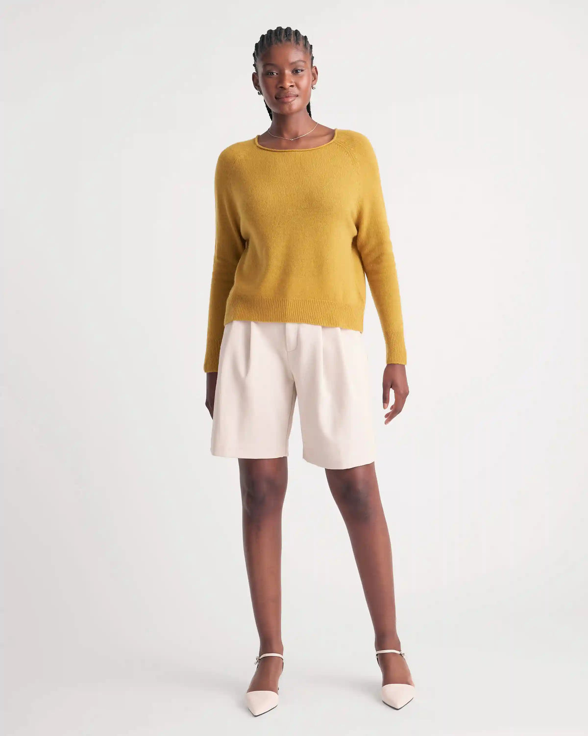 Mongolian Cashmere Boatneck Sweater