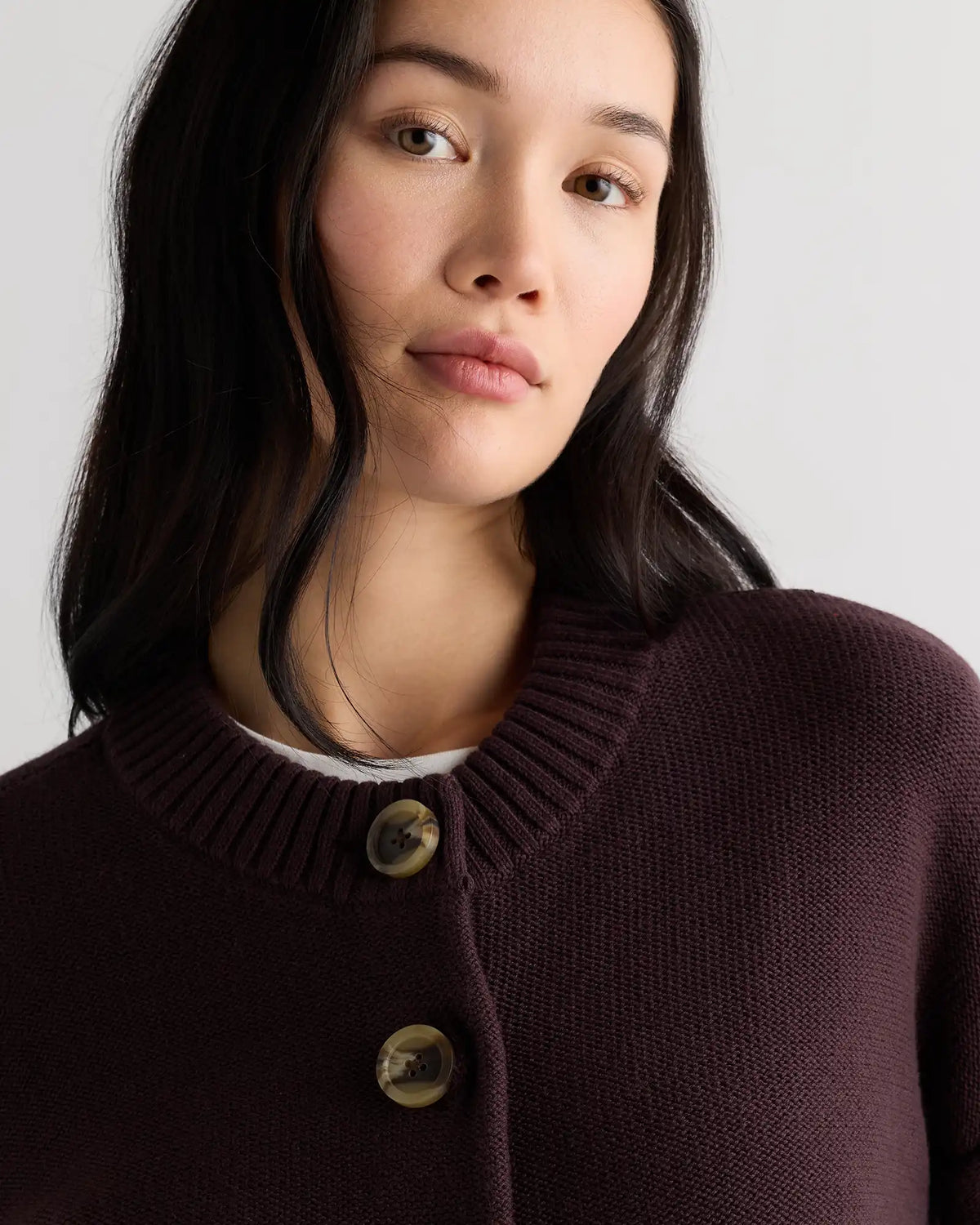 100% Organic Cotton Cropped Cardigan