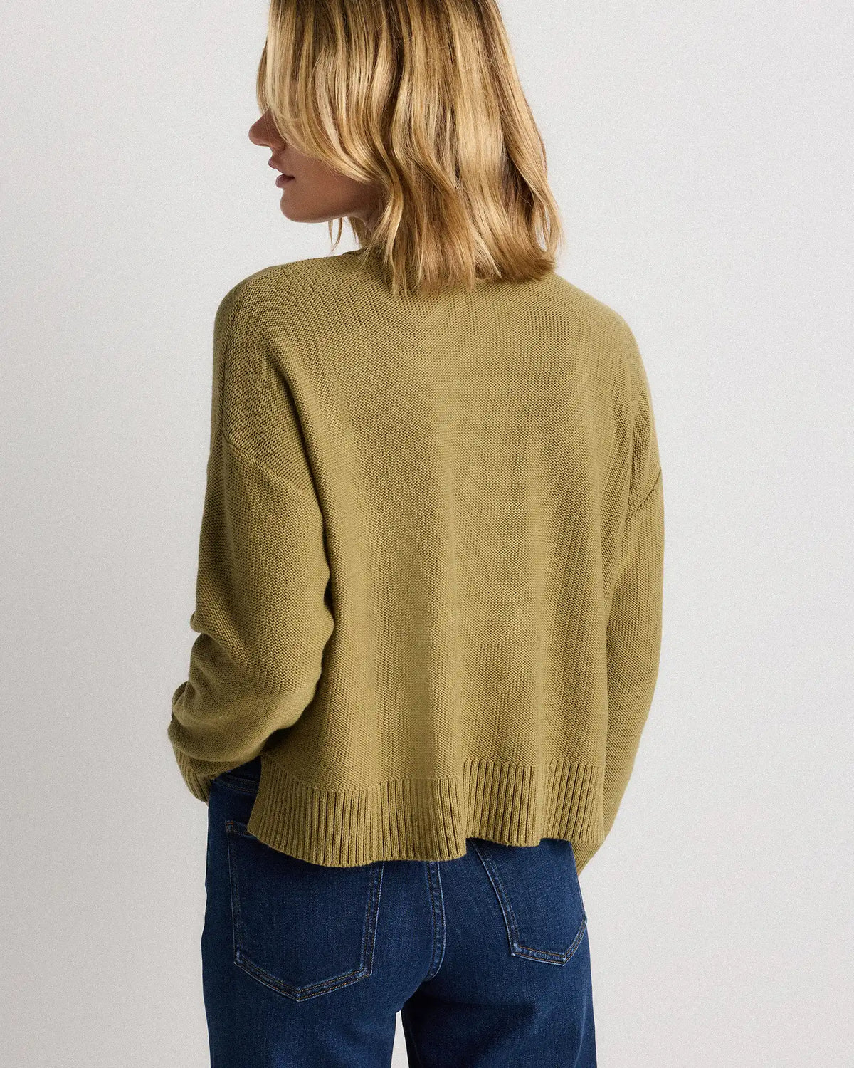 100% Organic Cotton Cropped Cardigan