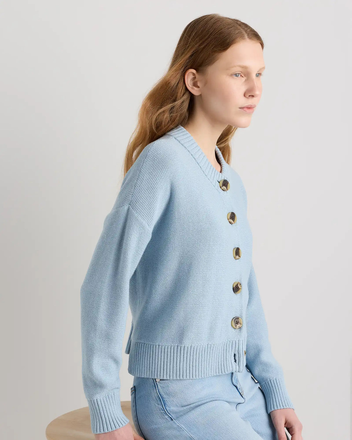 100% Organic Cotton Cropped Cardigan
