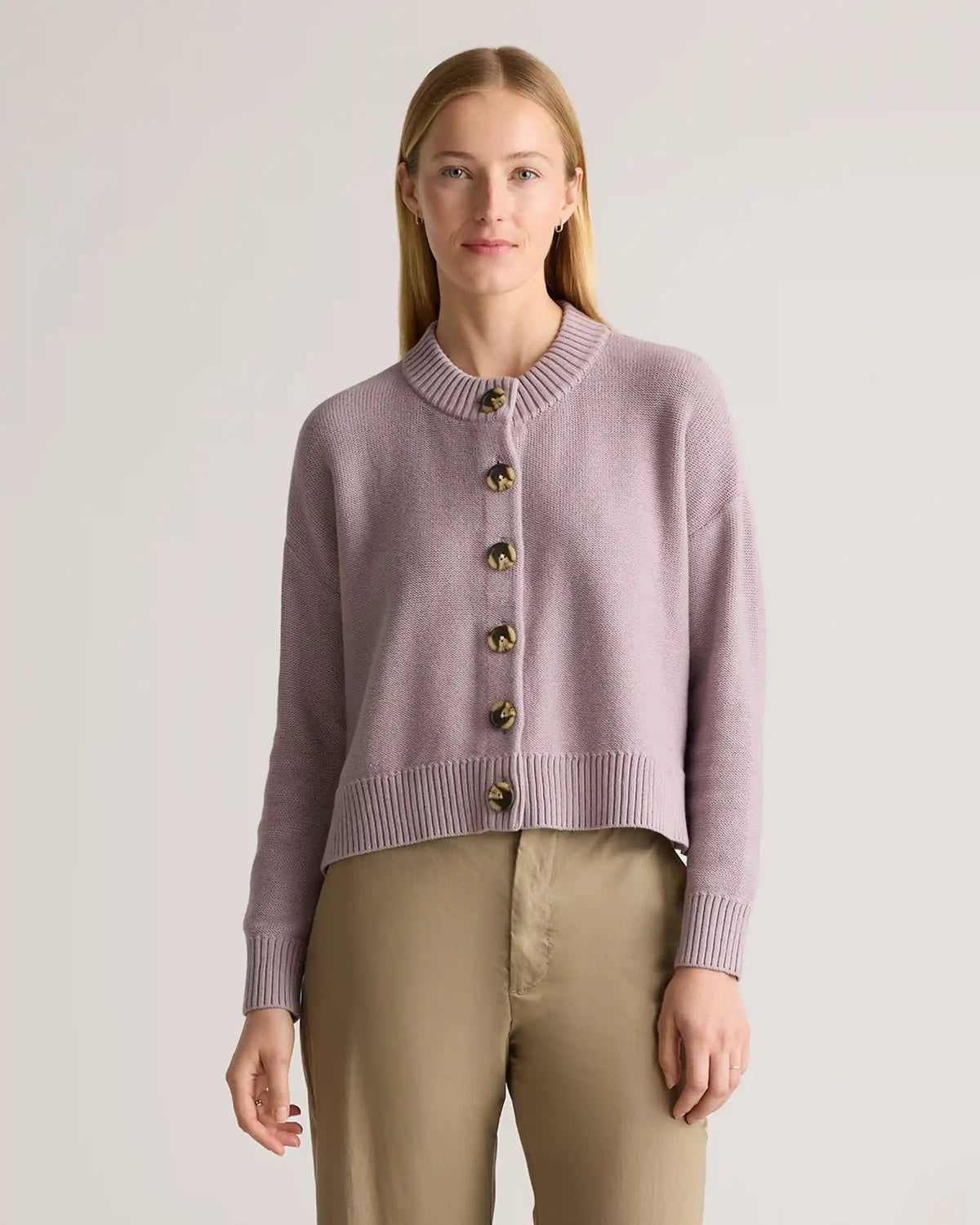 100% Organic Cotton Cropped Cardigan