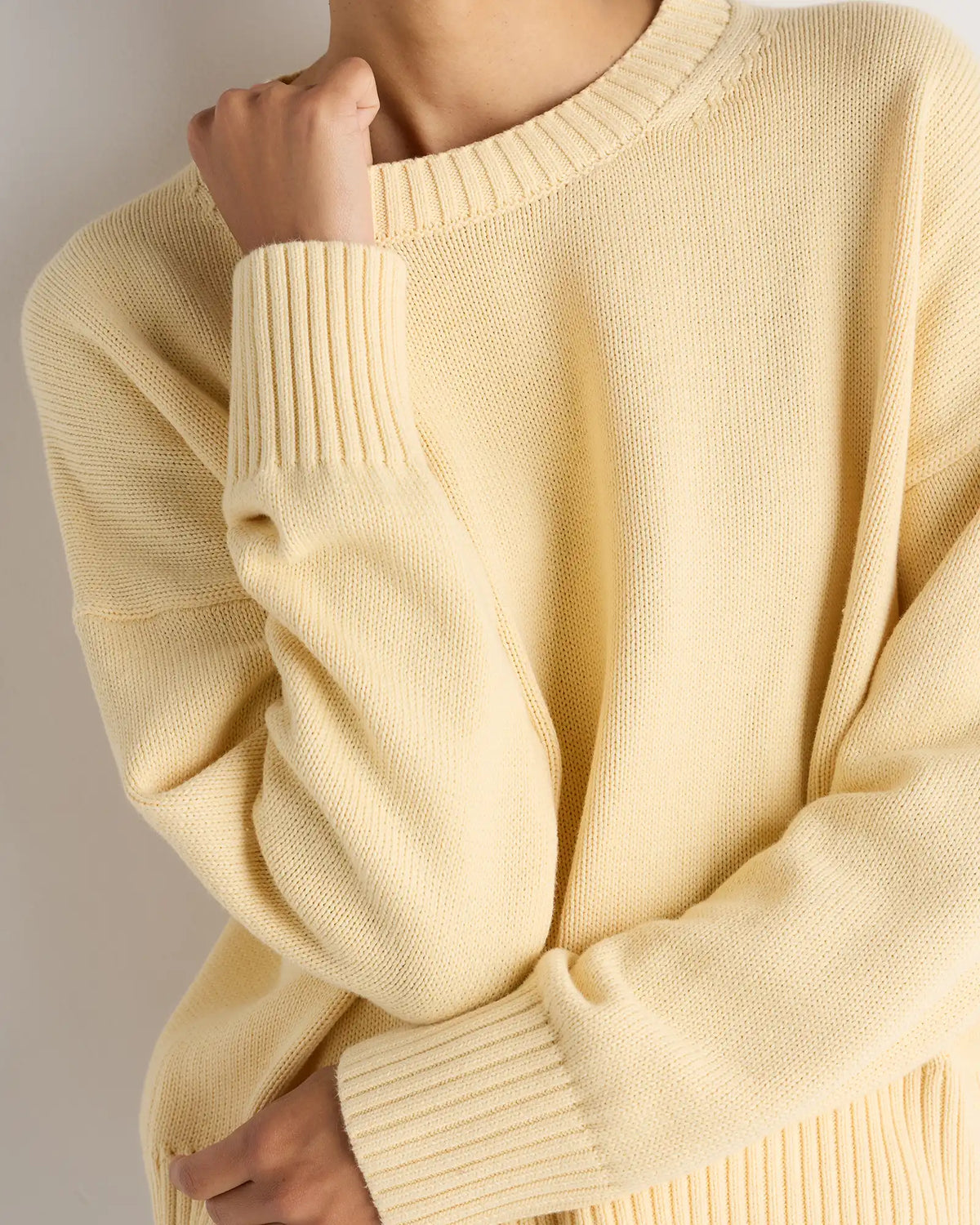 100% Organic Cotton Boyfriend Crew Sweater