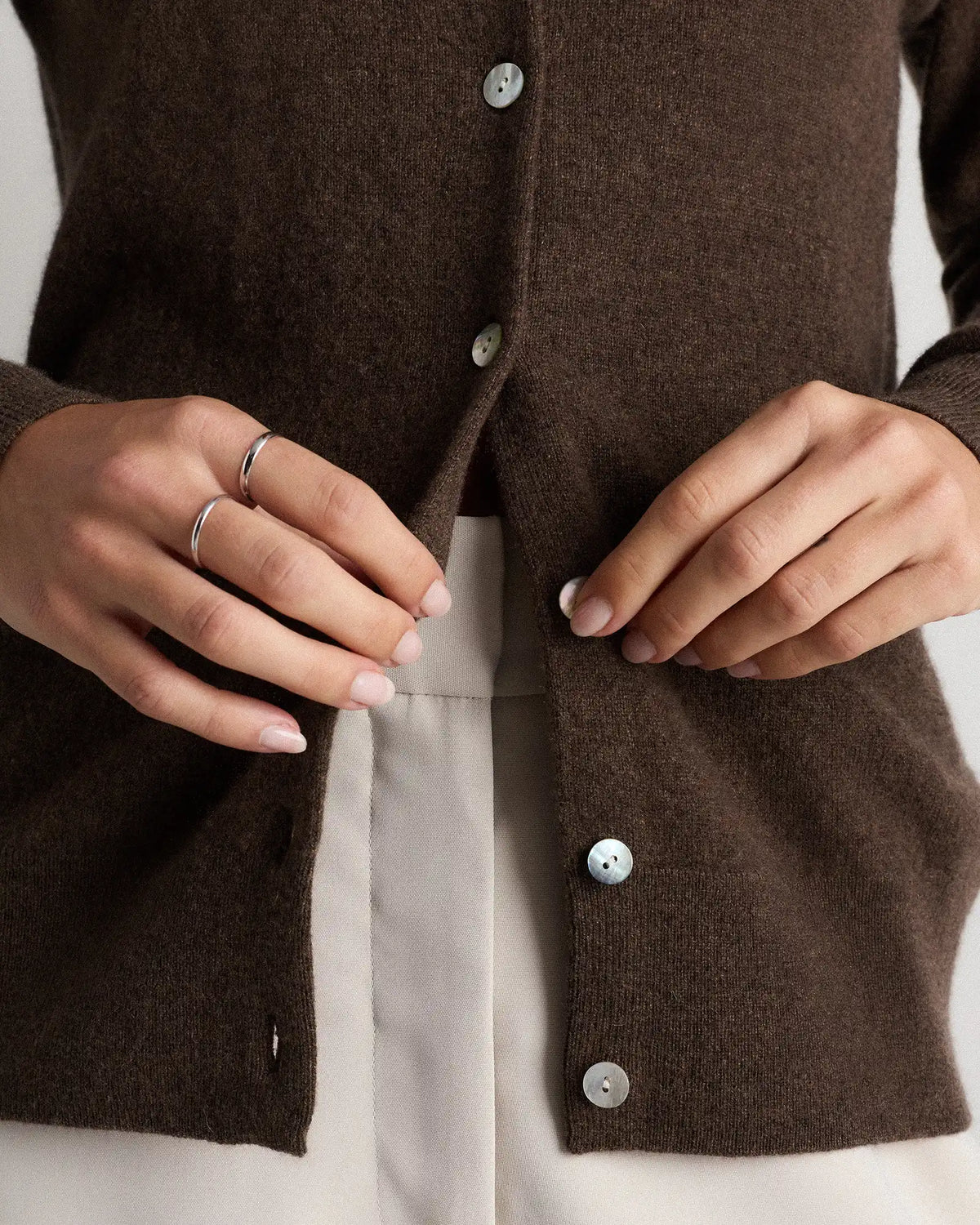 Mongolian Cashmere Cardigan Sweater