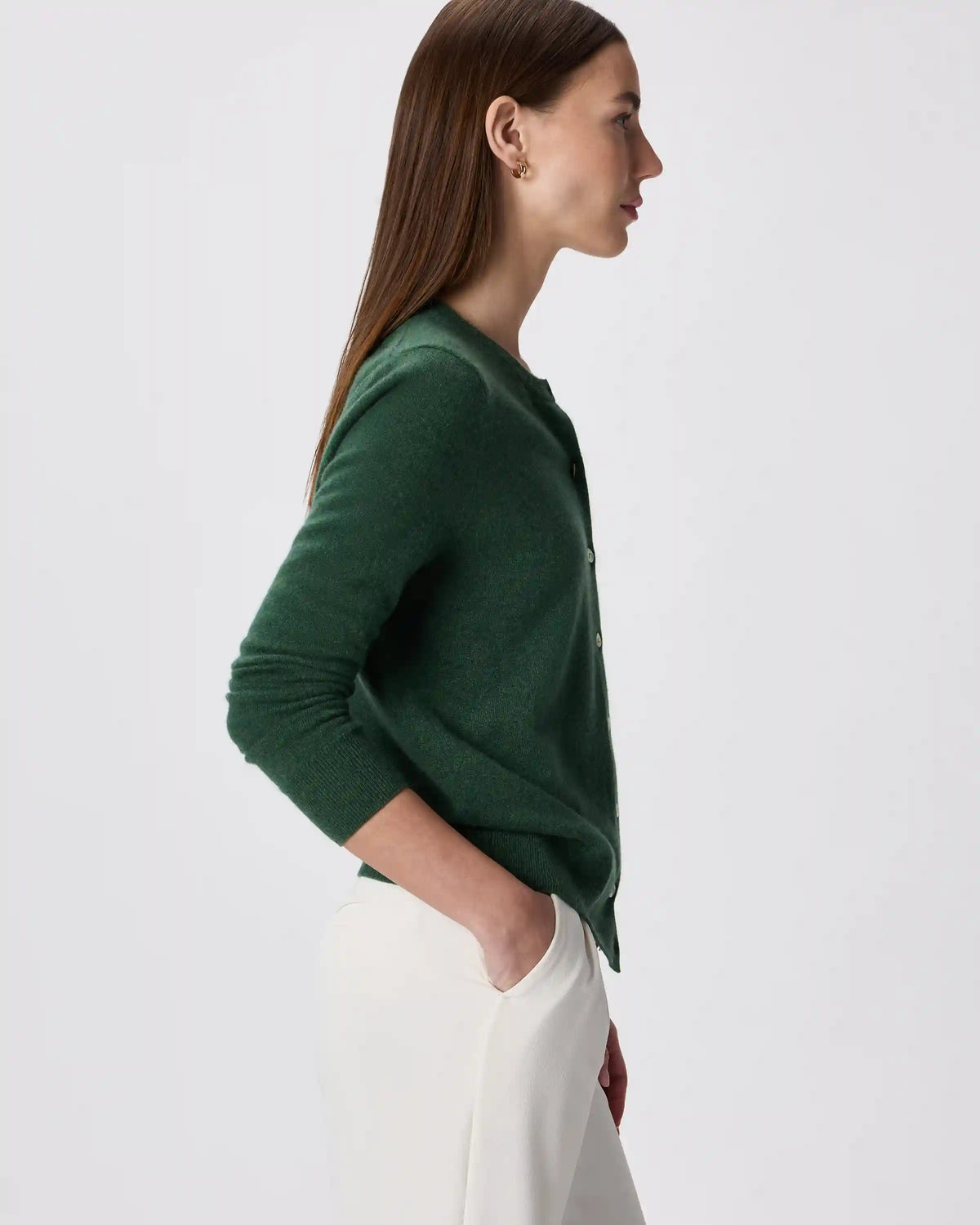 Mongolian Cashmere Cardigan Sweater
