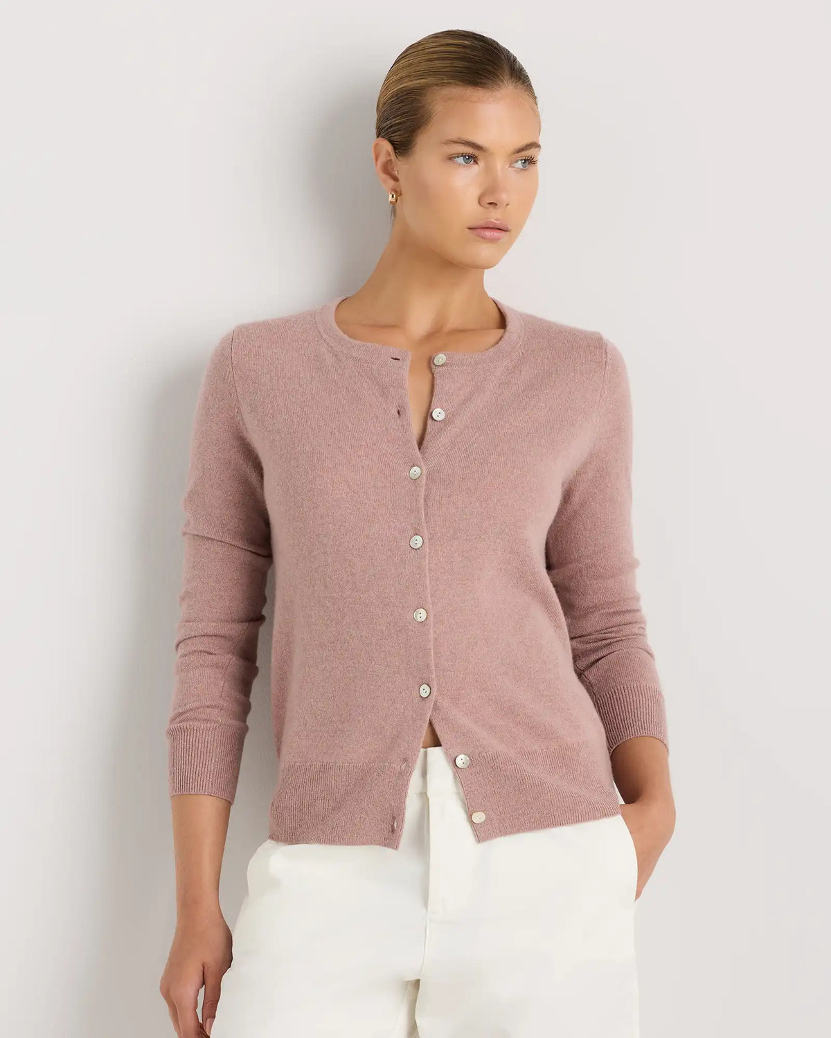 Mongolian Cashmere Cardigan Sweater