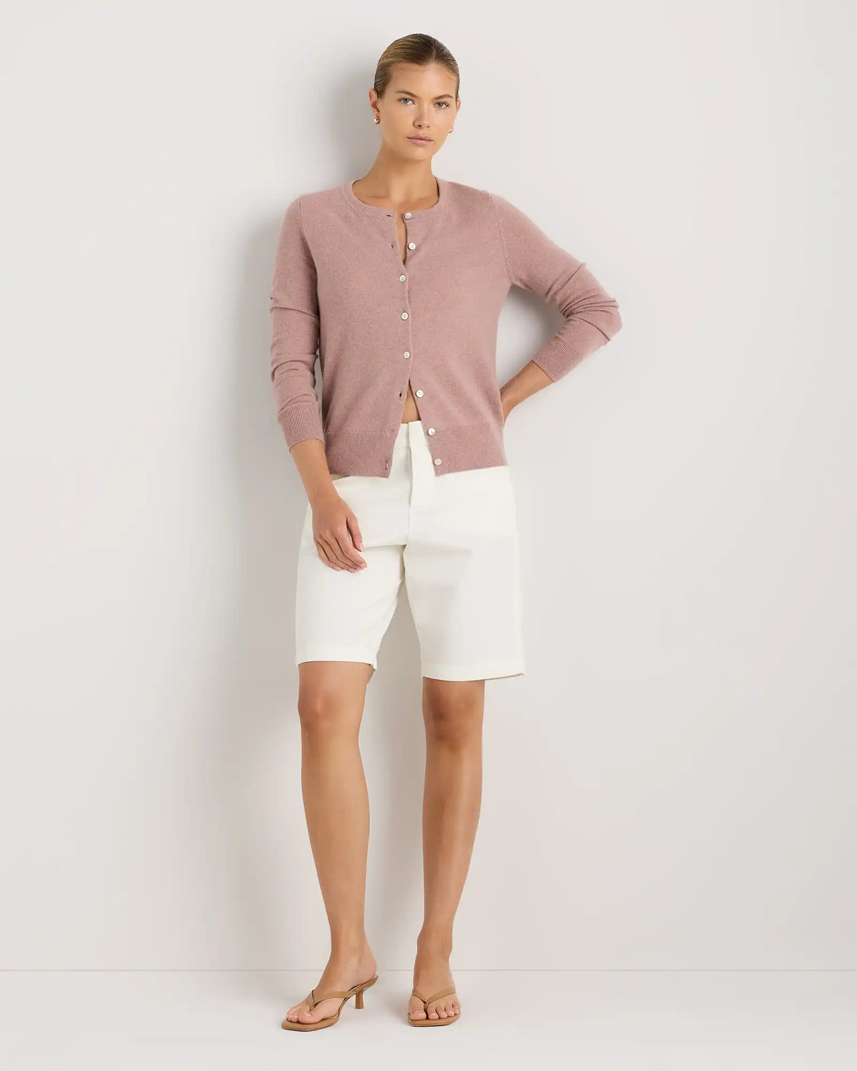 Mongolian Cashmere Cardigan Sweater