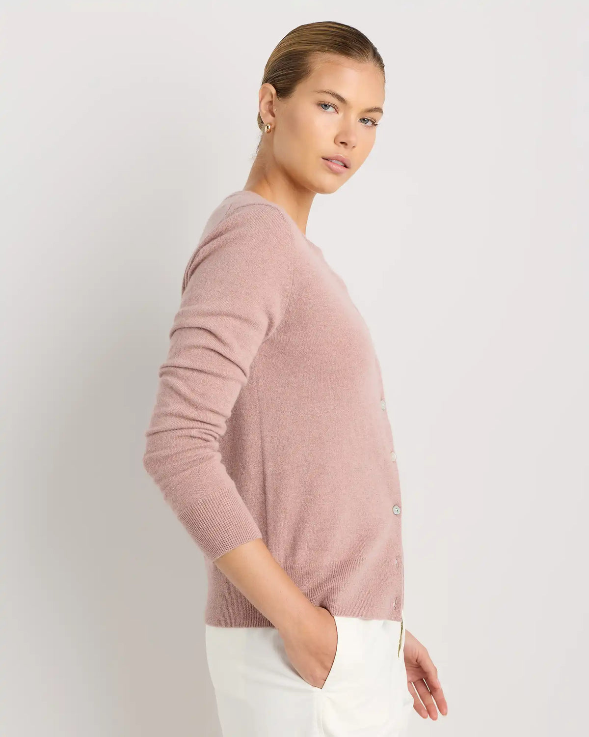 Mongolian Cashmere Cardigan Sweater