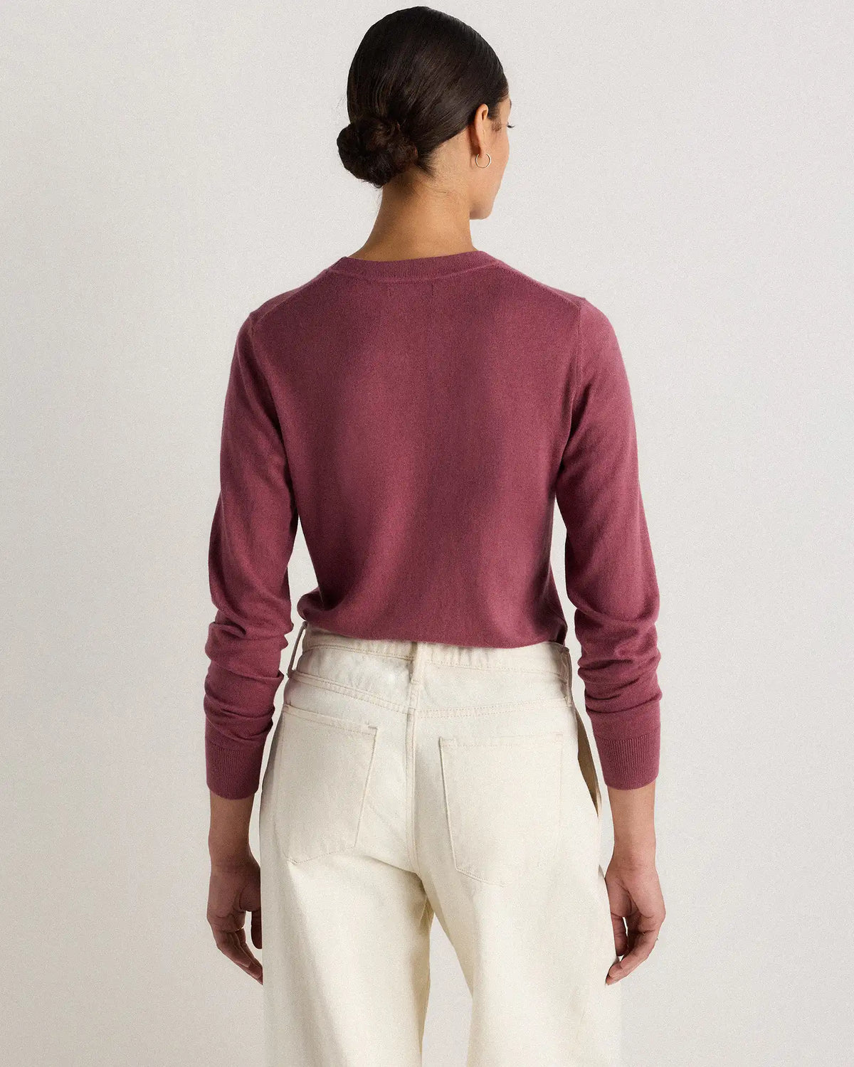 Lightweight Cotton Cashmere Crew Sweater
