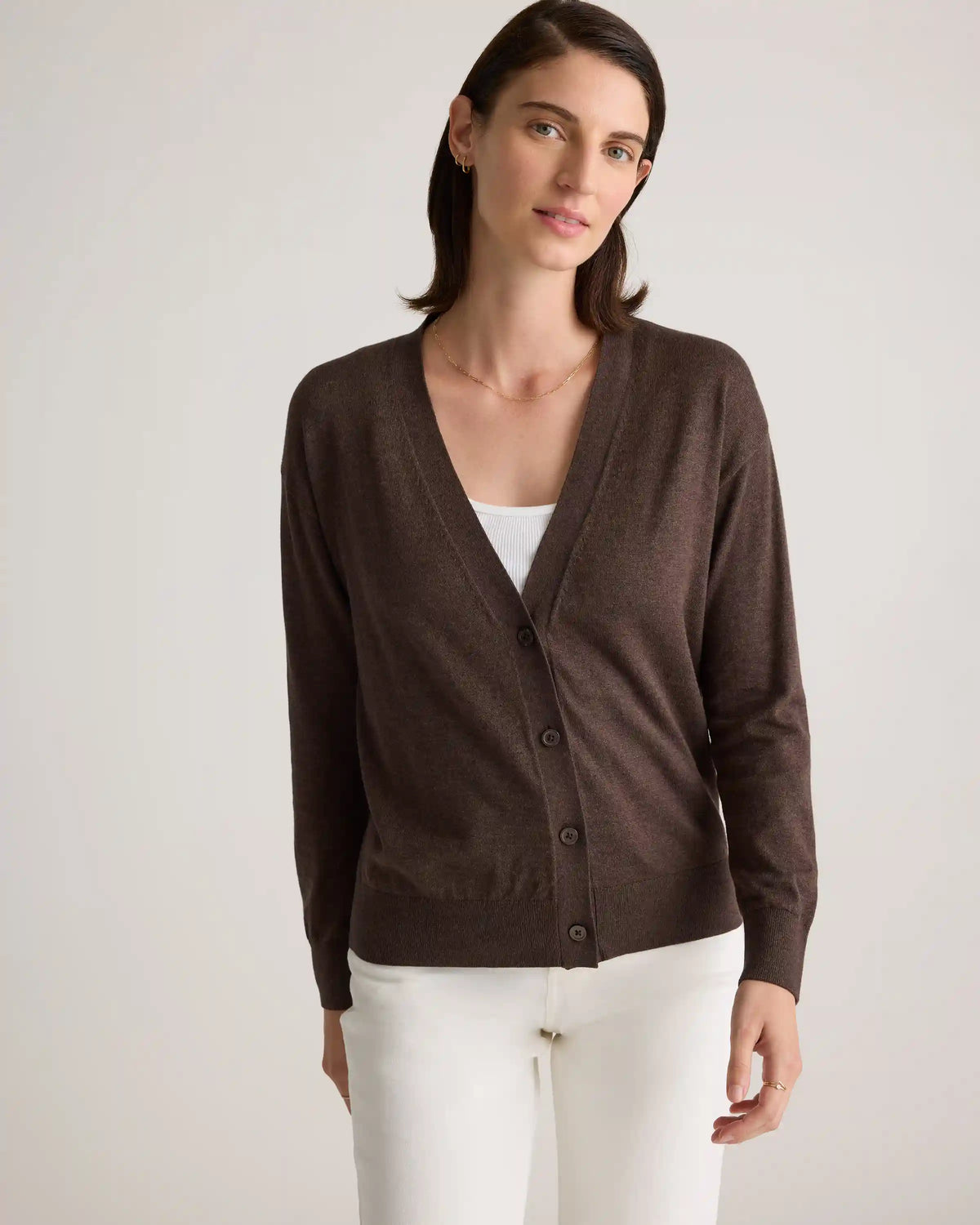 Lightweight Cotton Cashmere Cardigan