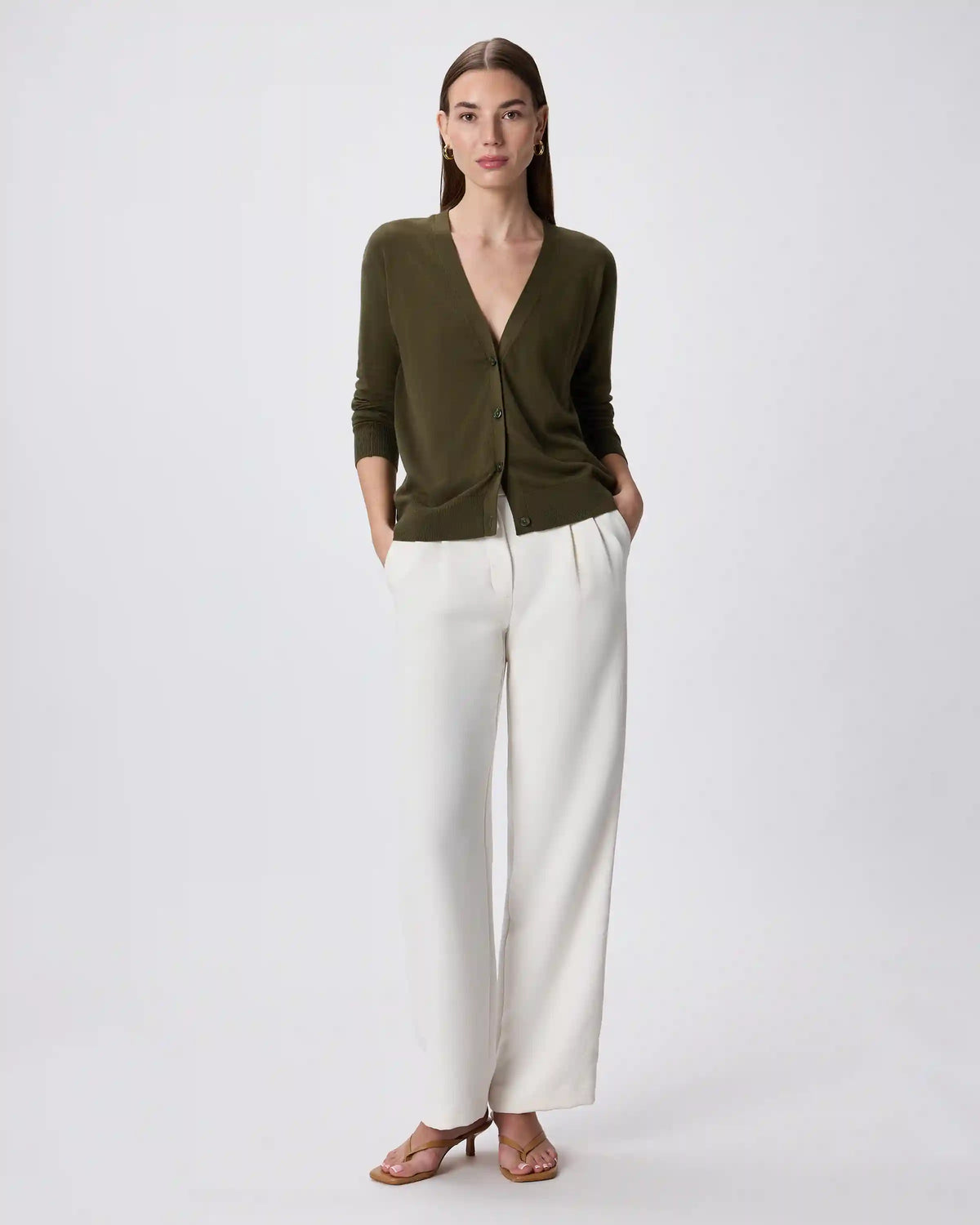 Lightweight Cotton Cashmere Cardigan