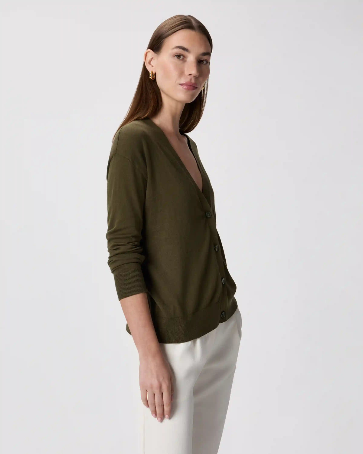 Lightweight Cotton Cashmere Cardigan