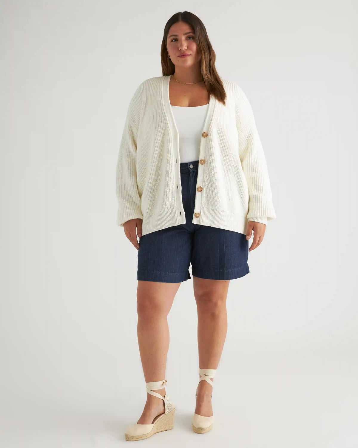 100% Organic Cotton Oversized Boyfriend Cardigan
