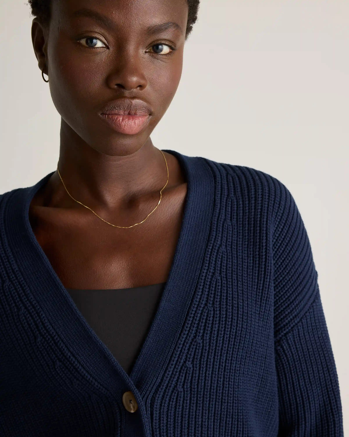 100% Organic Cotton Oversized Boyfriend Cardigan