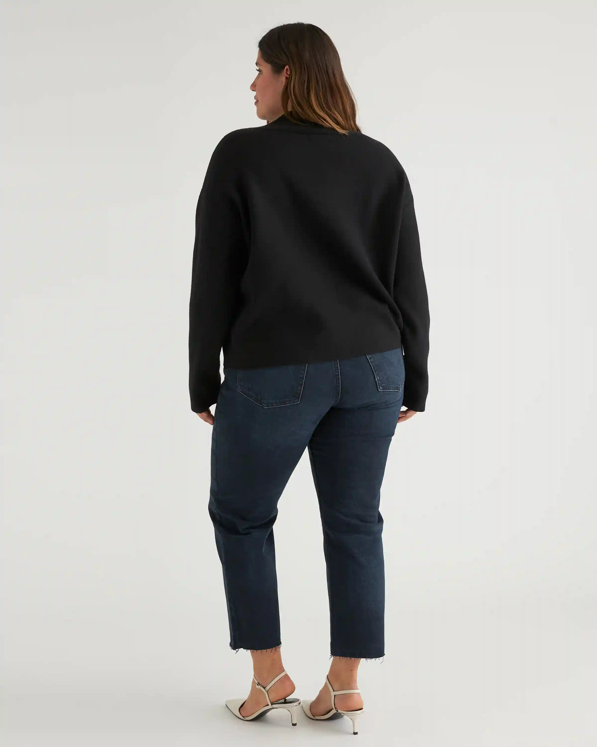 Eco-Knit Milano Stitch Mock Neck Pullover