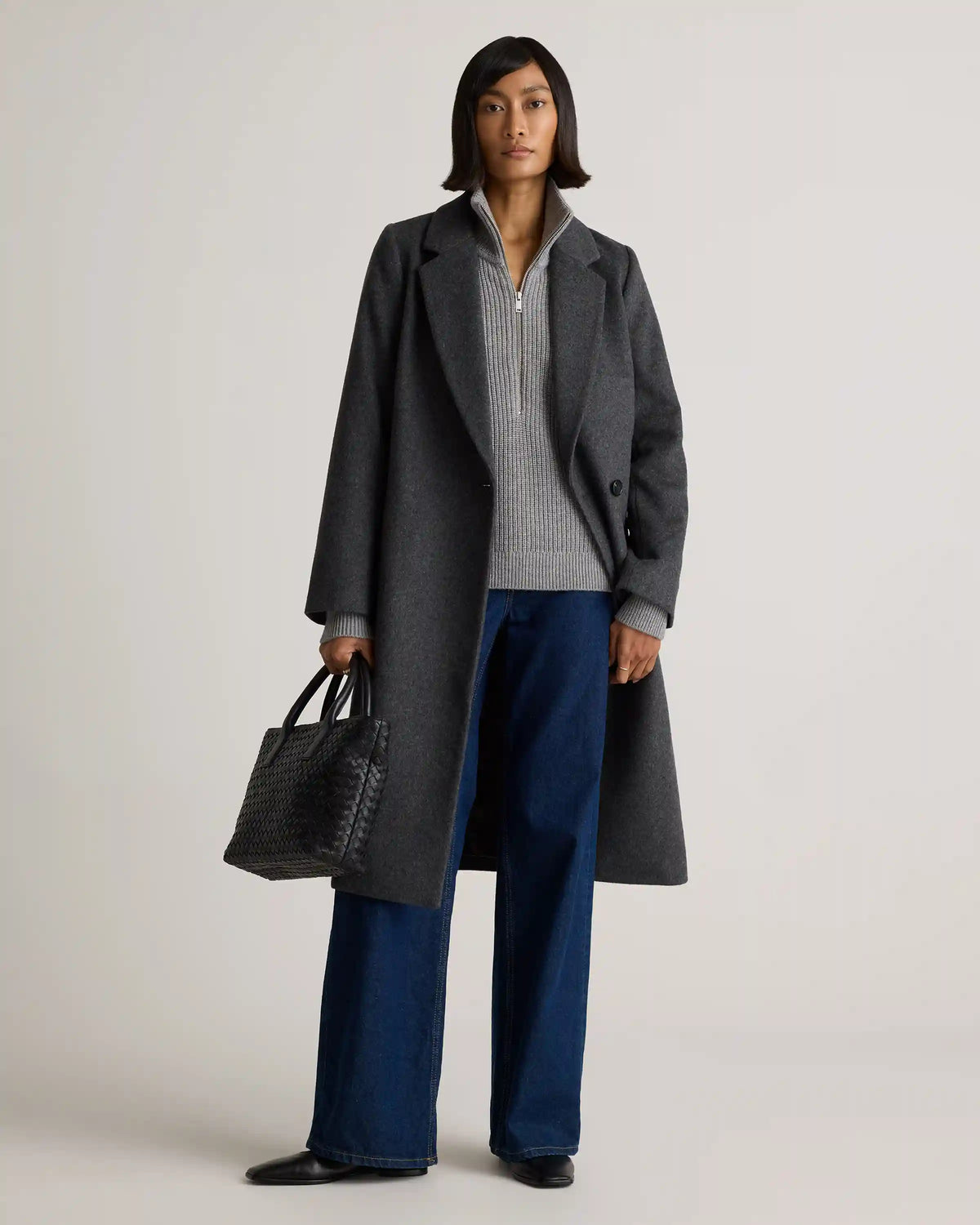 Australian Merino Wool Half Zip Sweater