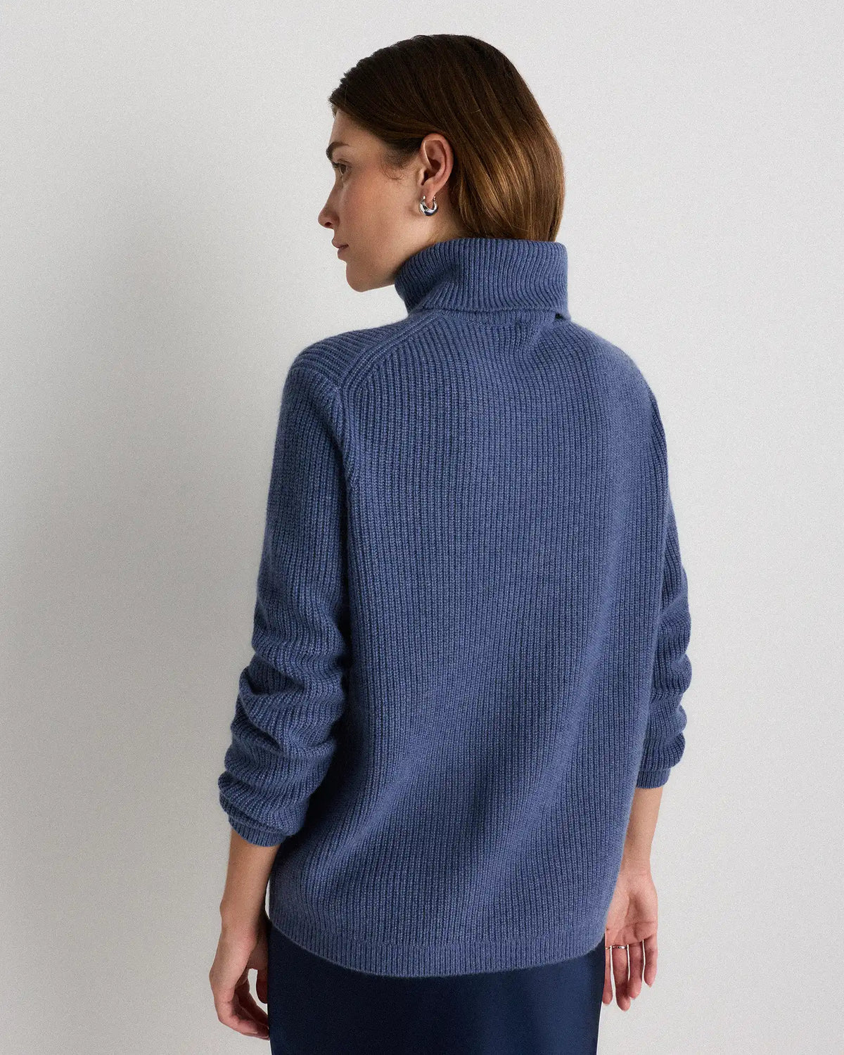 Mongolian Cashmere Fisherman Turtleneck Sweater