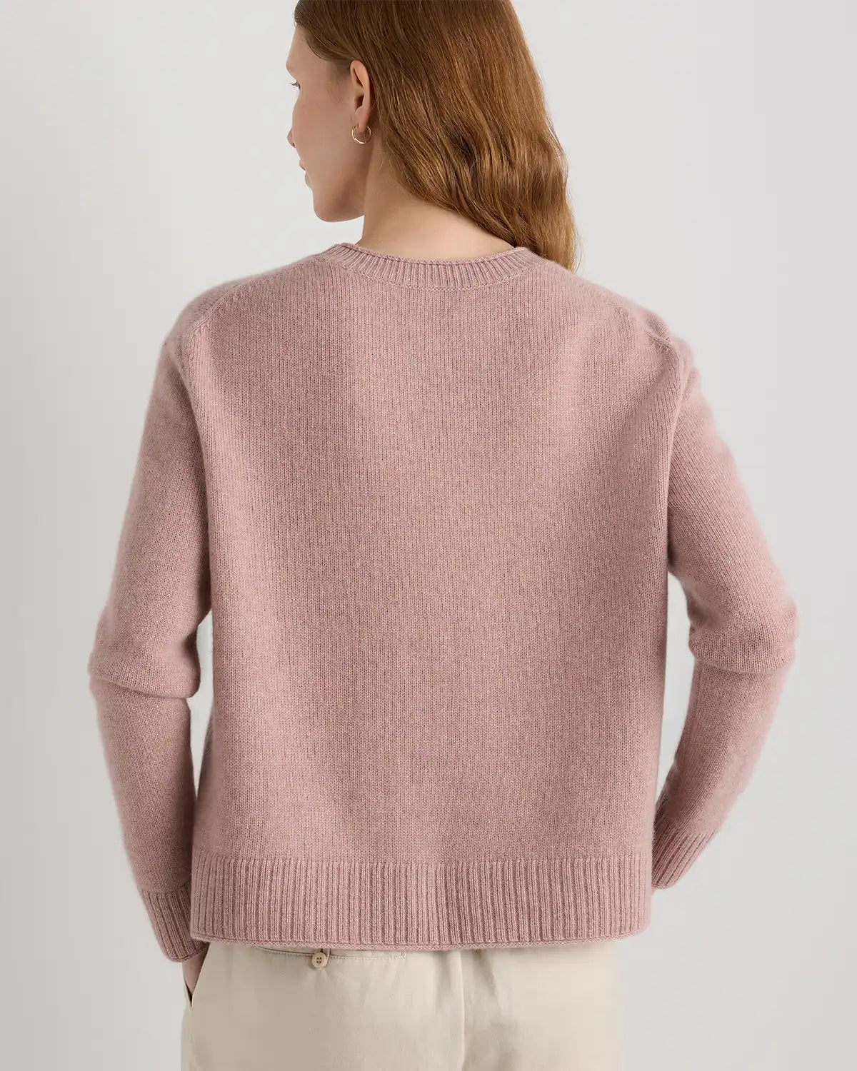 Mongolian Cashmere Boxy Crewneck Sweater