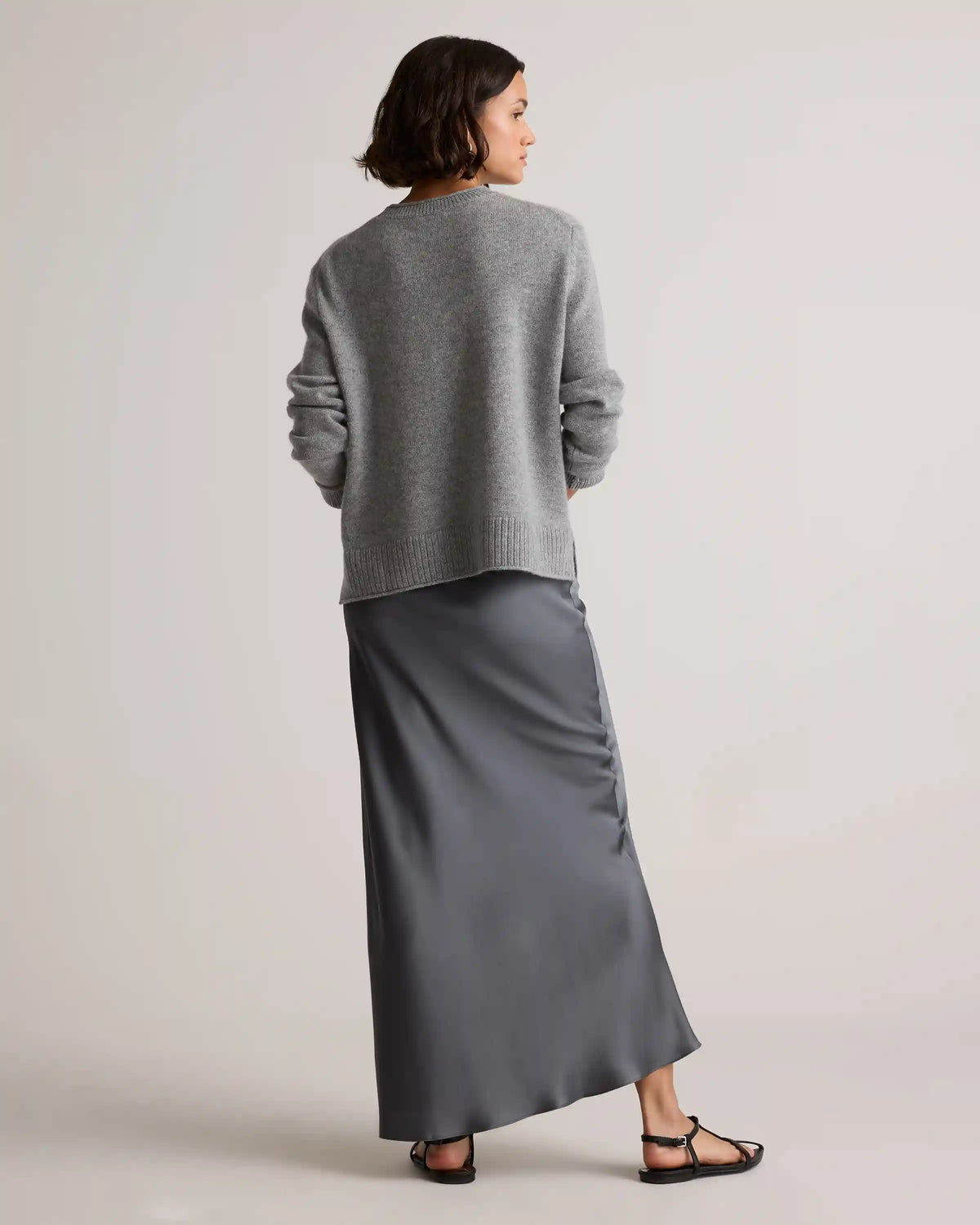 Mongolian Cashmere Boxy Crewneck Sweater