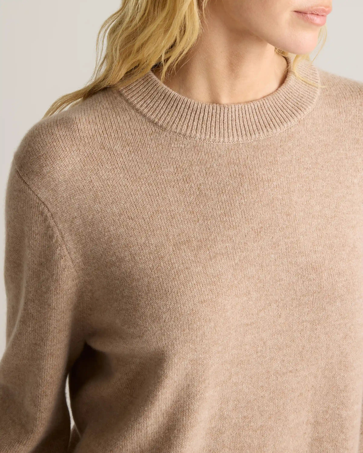 Mongolian Cashmere Oversized Crewneck Sweater