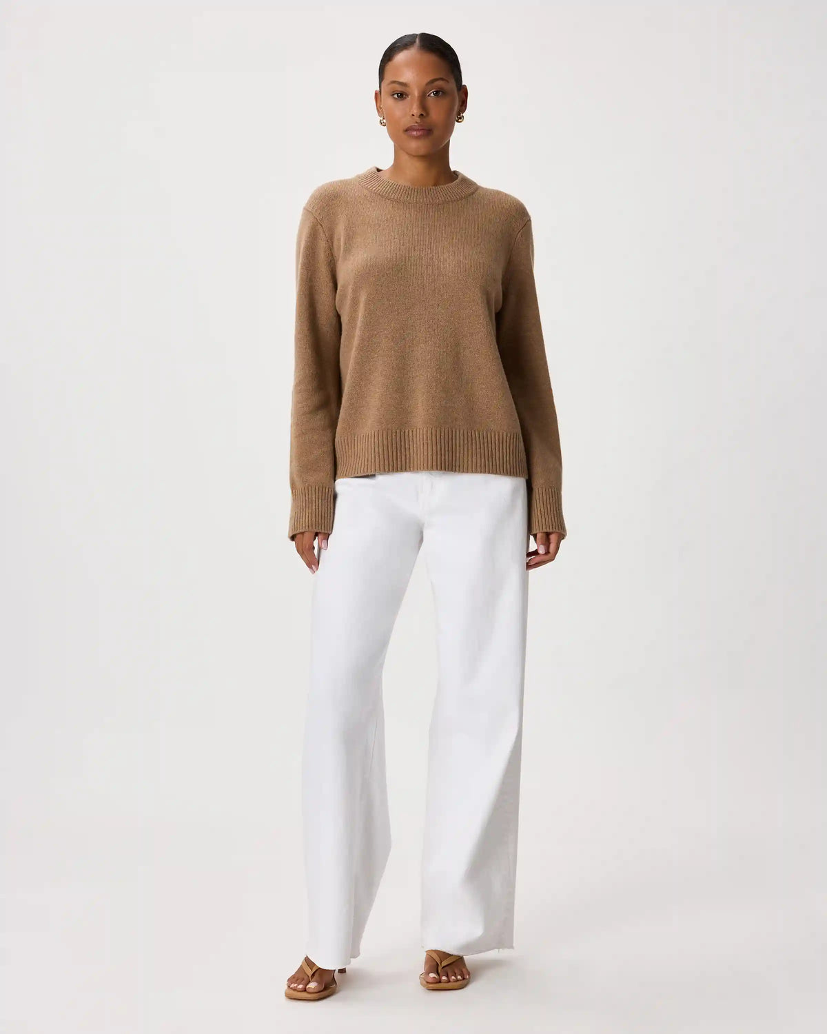 Mongolian Cashmere Oversized Crewneck Sweater