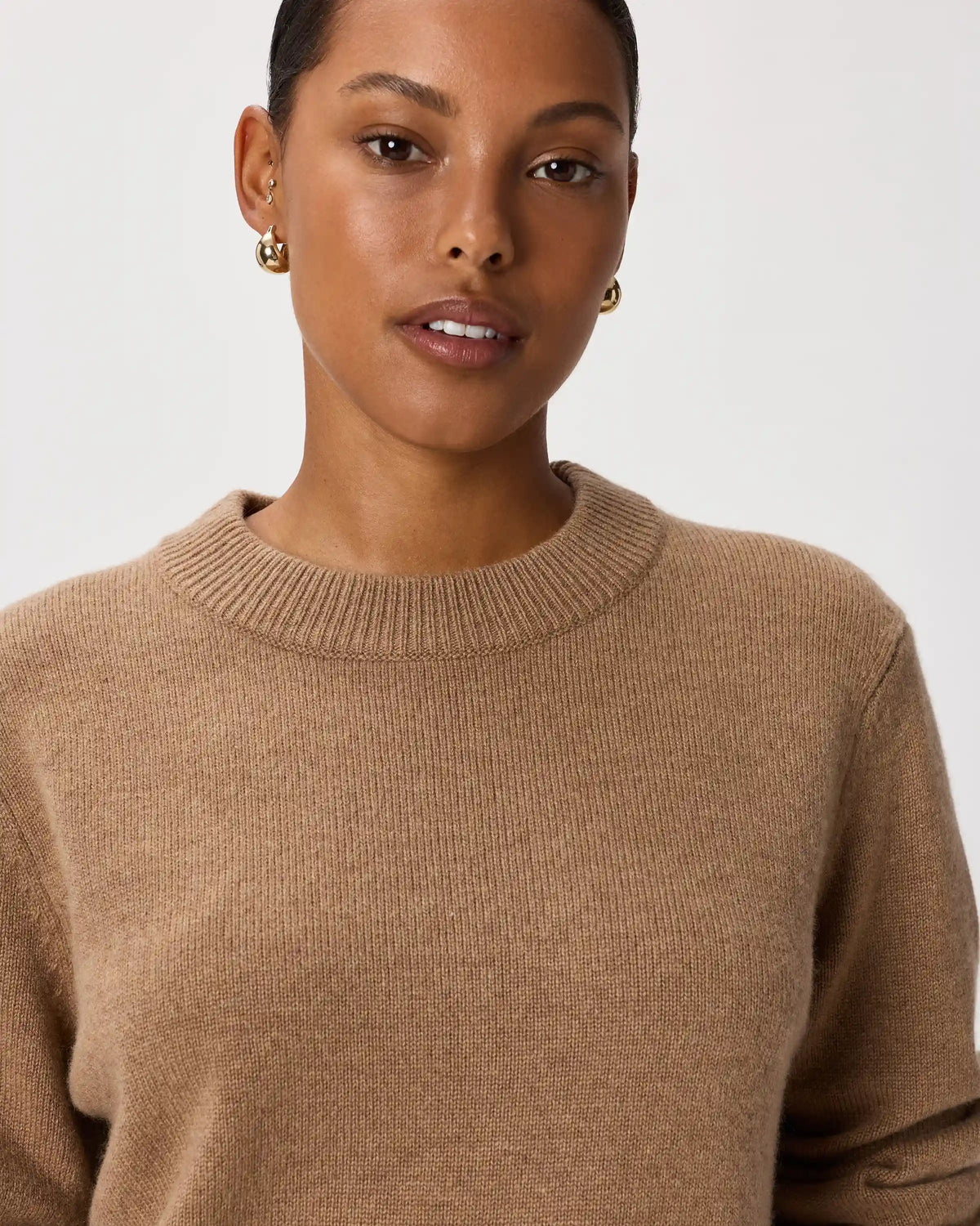 Mongolian Cashmere Oversized Crewneck Sweater