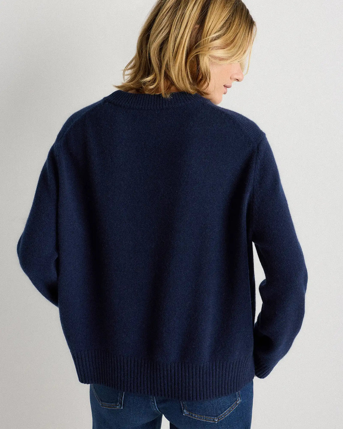 Mongolian Cashmere Oversized Crewneck Sweater