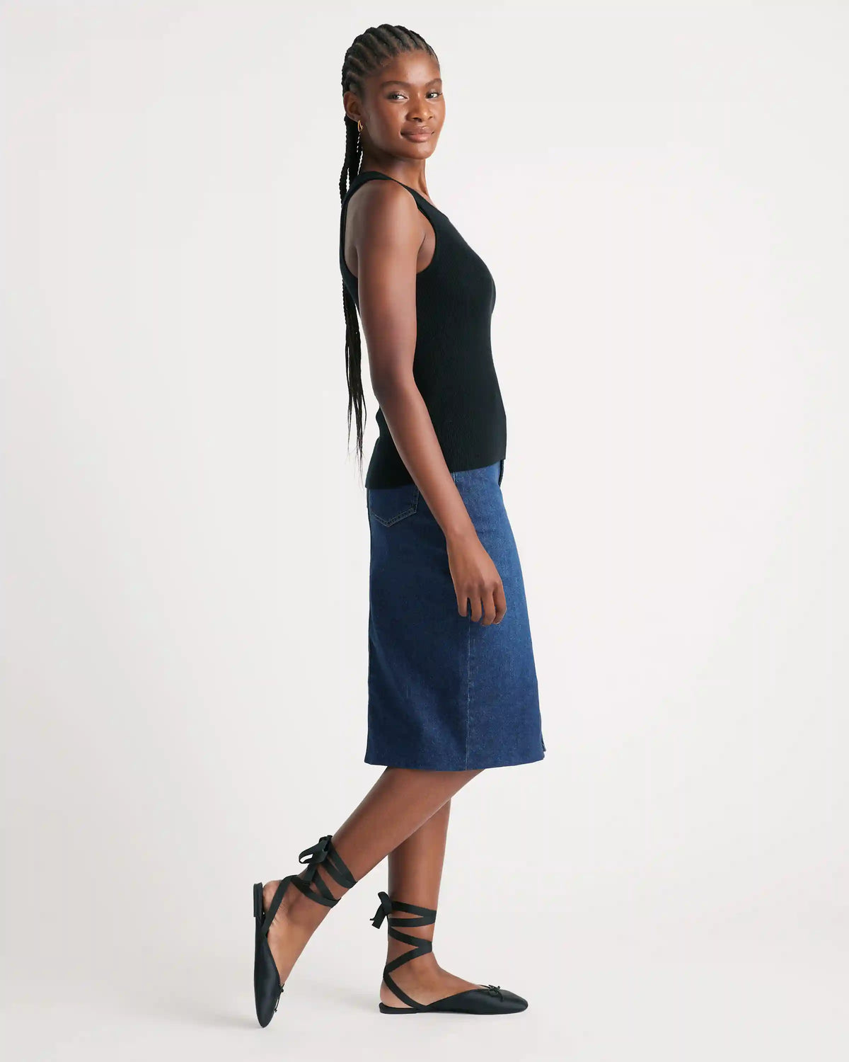 Featherweight Cashmere Ribbed Tank