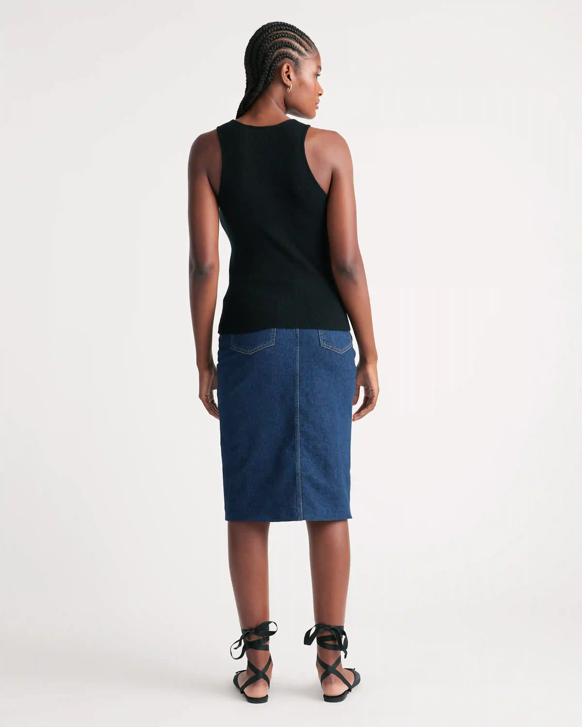 Featherweight Cashmere Ribbed Tank