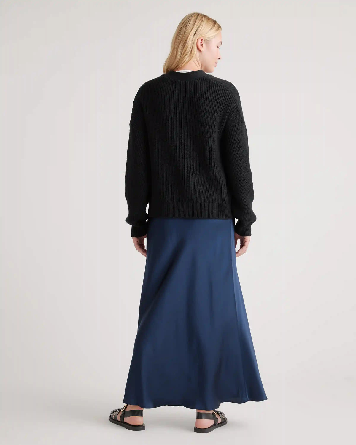 100% Organic Cotton Fisherman Boxy Cropped Cardigan