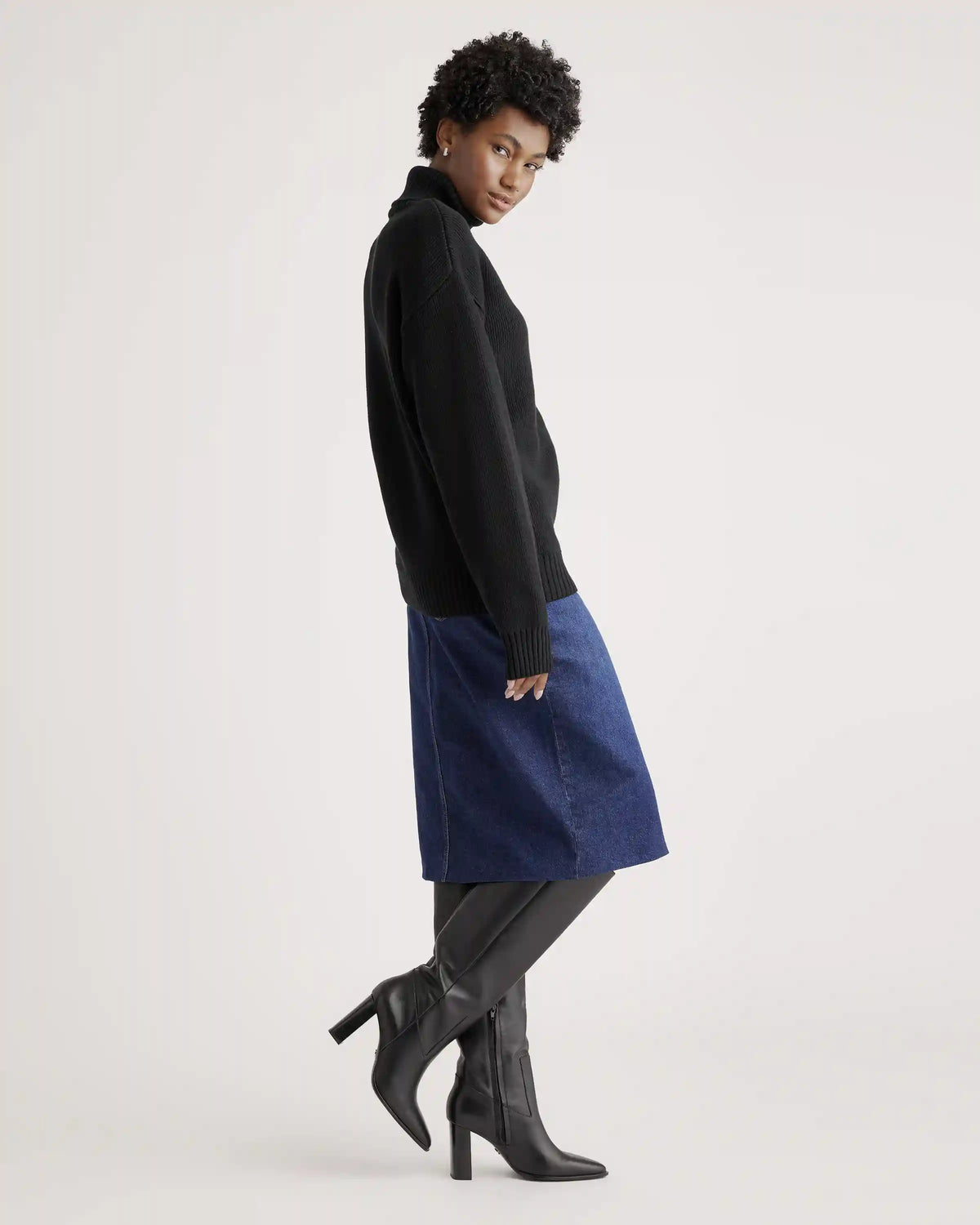 100% Organic Cotton Turtleneck Sweater