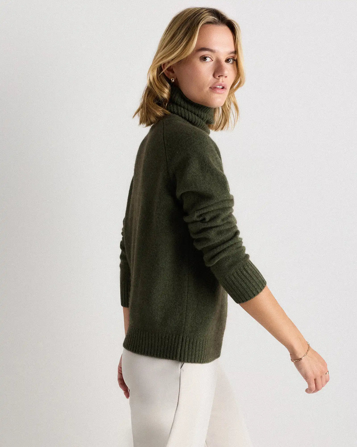 100% Yak Wool Turtleneck Sweater