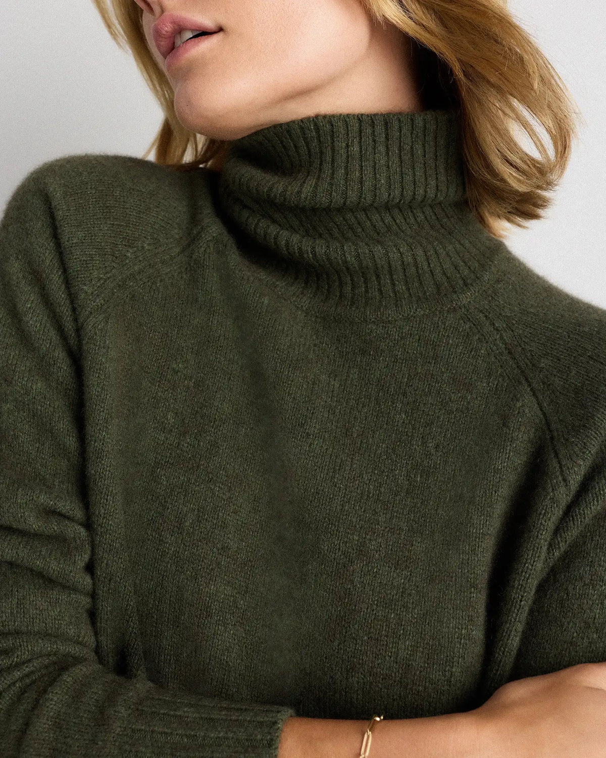 100% Yak Wool Turtleneck Sweater