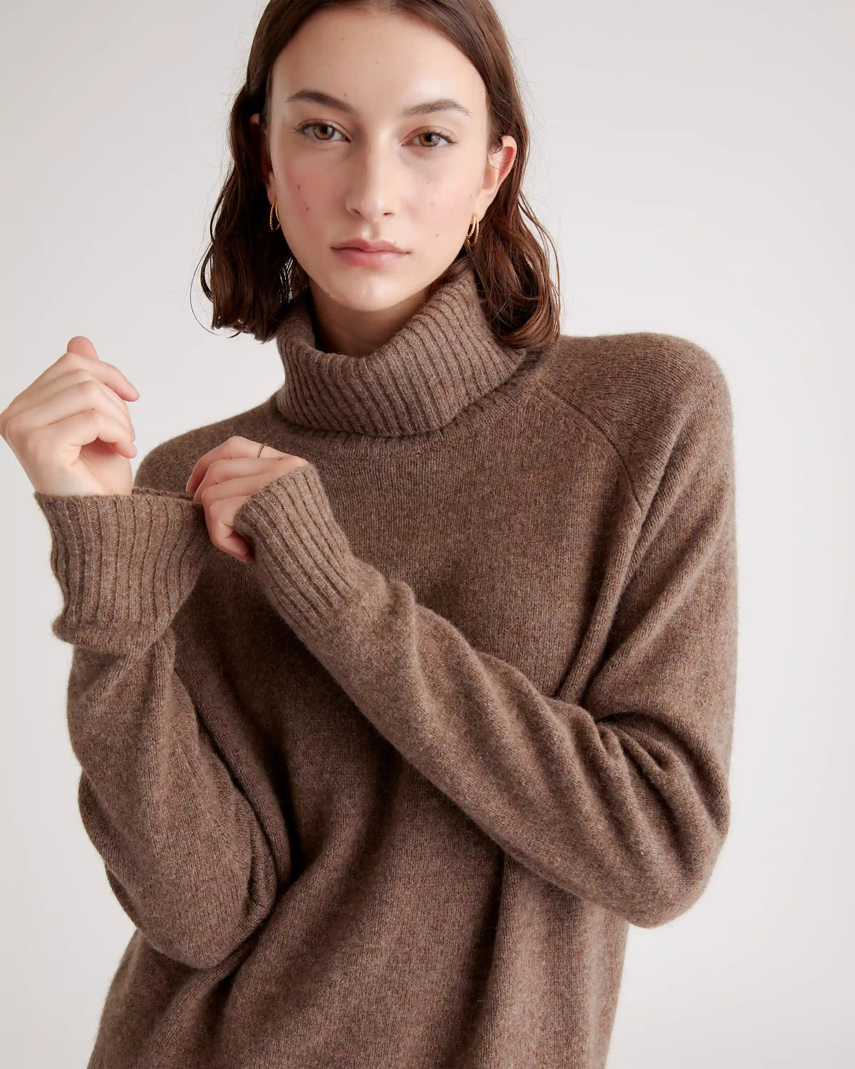 100% Yak Wool Turtleneck Sweater