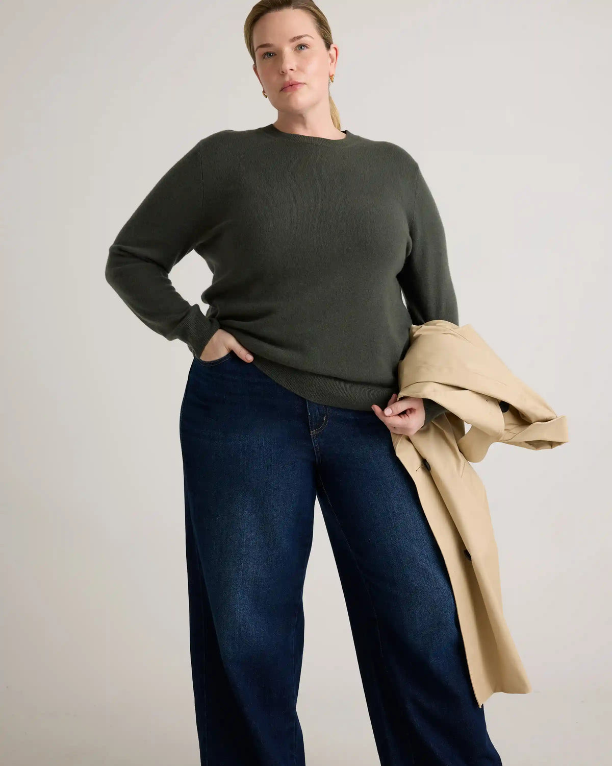 Mongolian Cashmere Crewneck Sweater