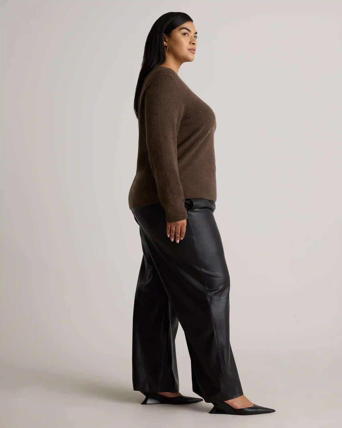 Mongolian Cashmere V-Neck Sweater