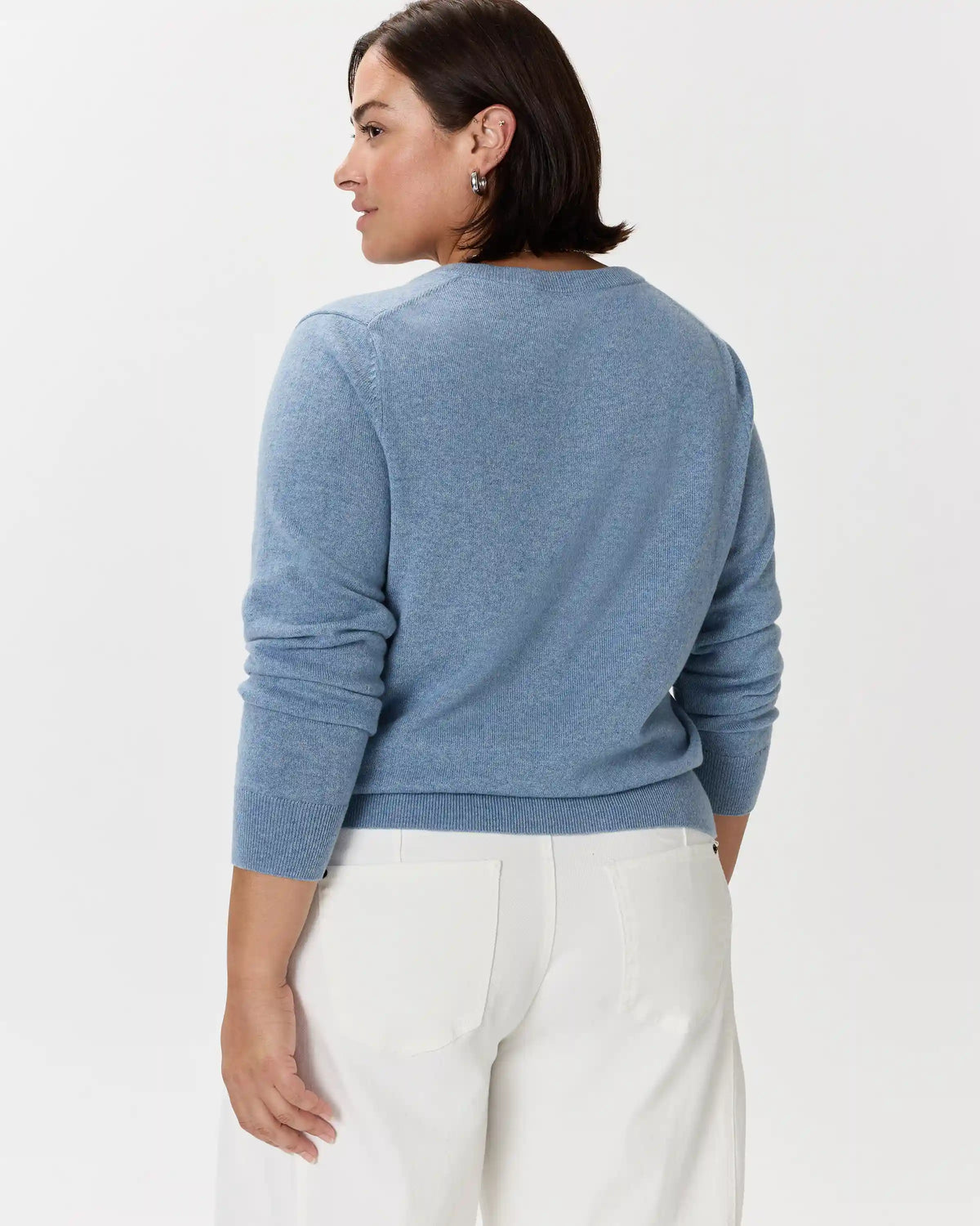Mongolian Cashmere V-Neck Sweater