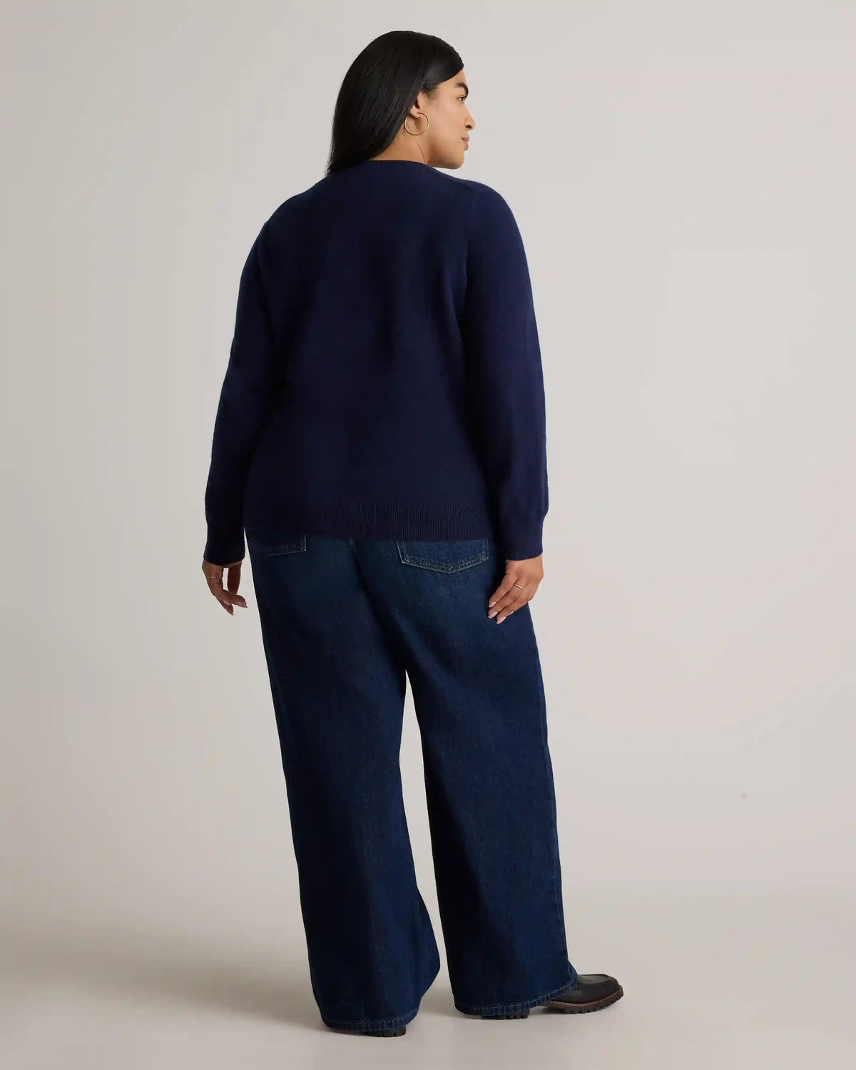 Mongolian Cashmere V-Neck Sweater